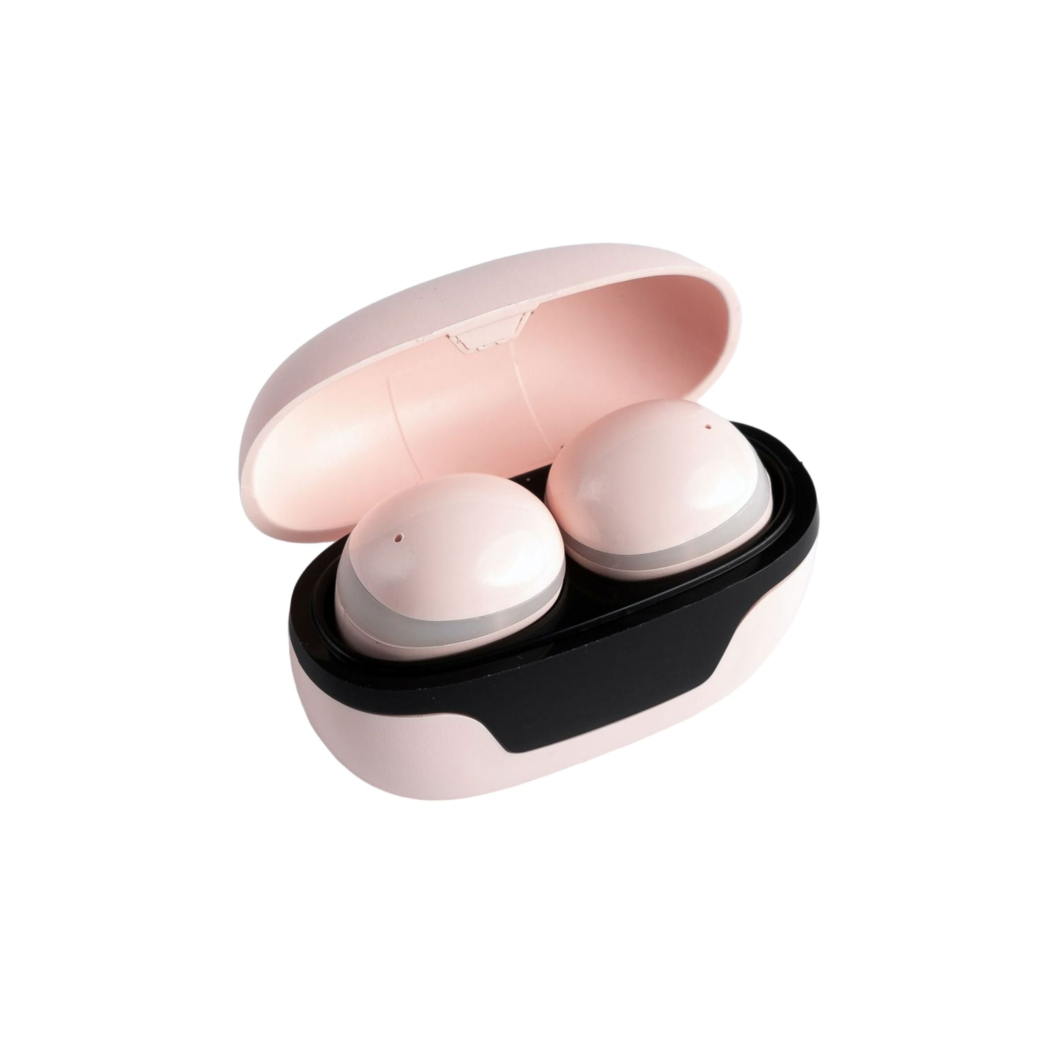 Green Lion Mini Pods with Digital Display, Lightweight Design, Long Battery Life, Multi-use Key, 10m Effective Distance, 4 Hours Earphone Playtime - Pink