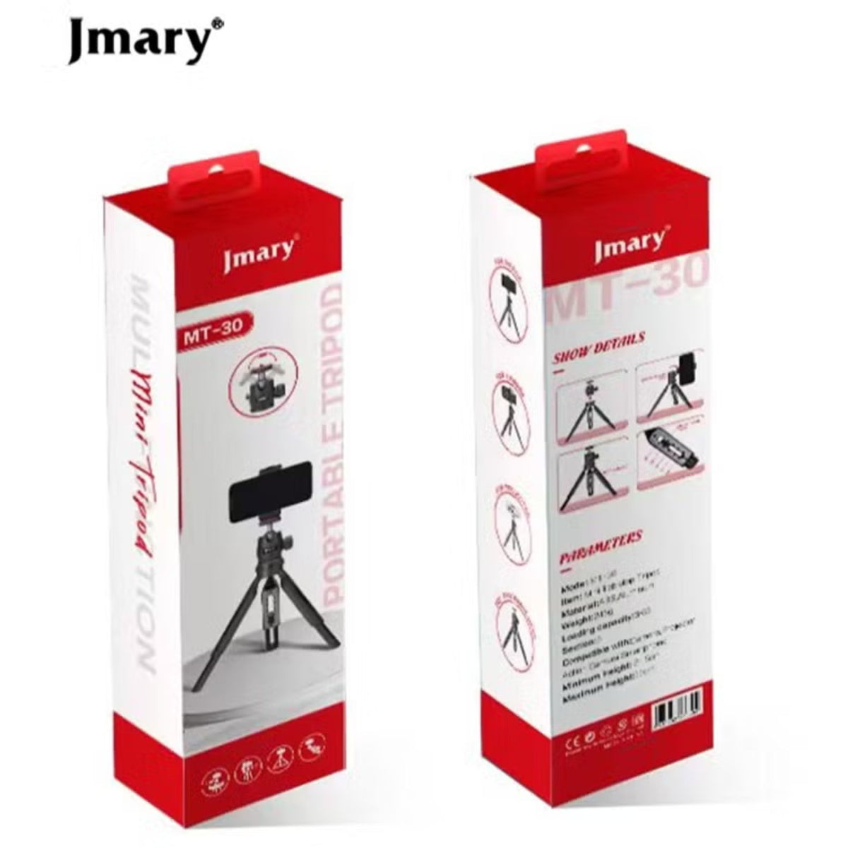 Jmary MT-30 Extendable Mini Tripod - Black