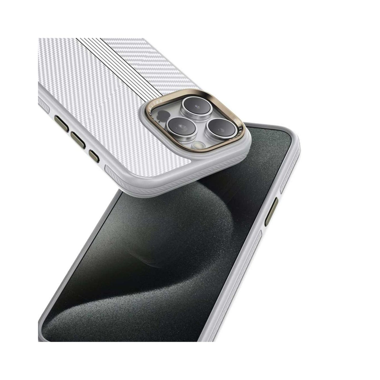 Green Lion Kevlar Designo Case_iPhone 15 Pro Max and 15 Pro_Titanium
