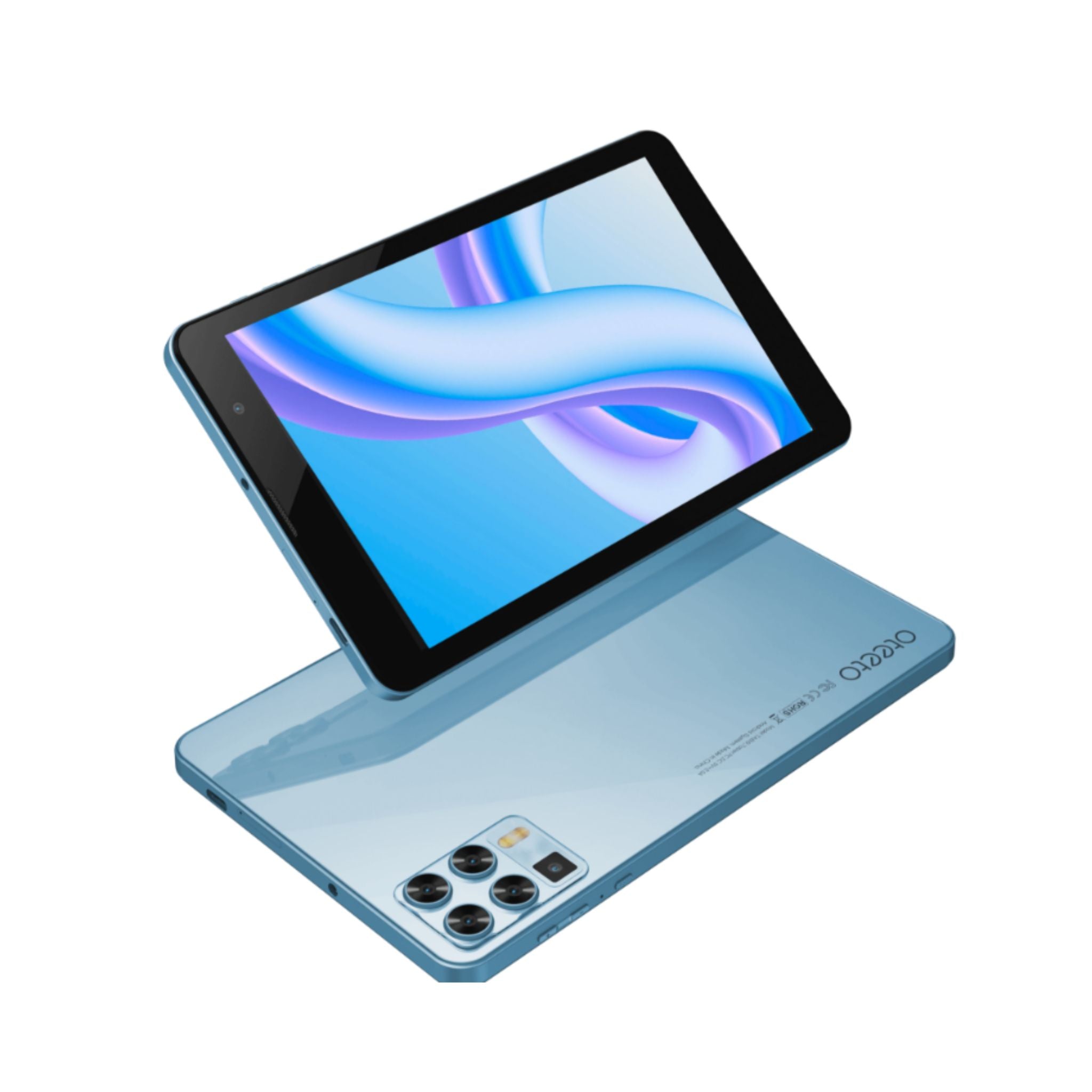 Oteeto Tab 8 Tablet, 8" 1280x800 IPS LCD Display, Octa-Core 1.8GHz Processor, 8GB RAM, 256GB ROM, 5.0MP Front + 13.0MP Rear Camera, 5000mAh, Android 13-Blue