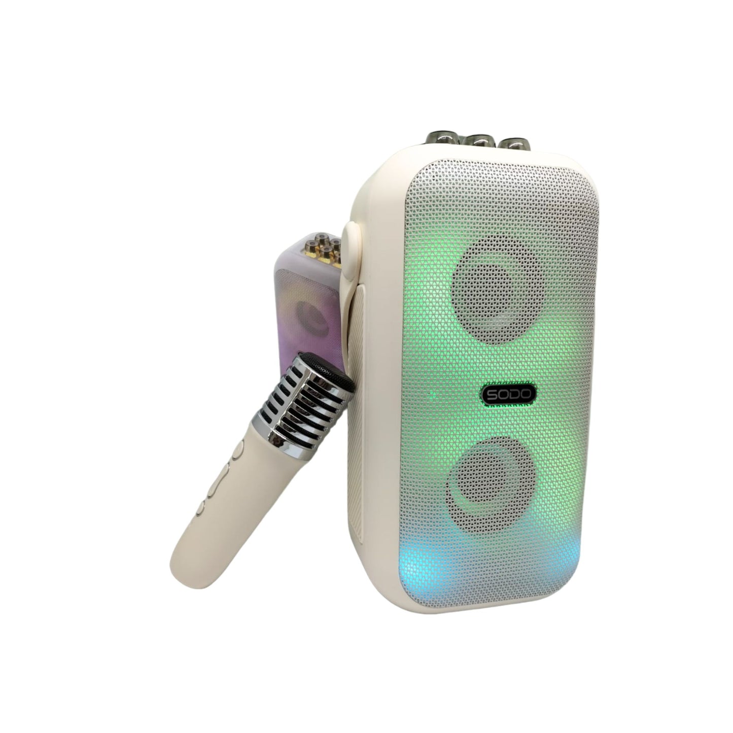Colorful multifunctional wireless karaoke speaker with magic sound microphone with microphone SD06
