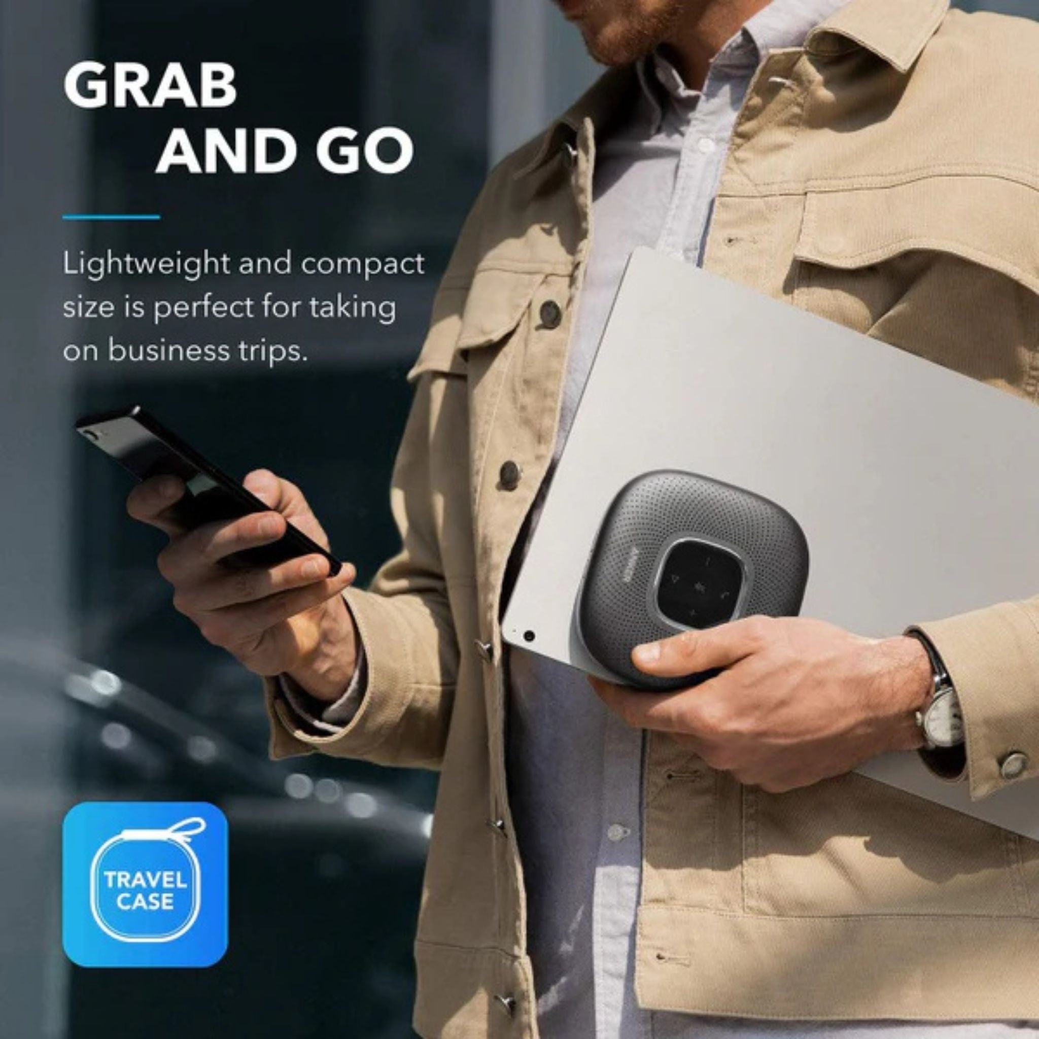 ANKER PowerConf/Bluetooth Or USB Speakerphone- Black