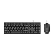 Green Lion GKM-200 Wireless Combo Keyboard and Mouse - Black