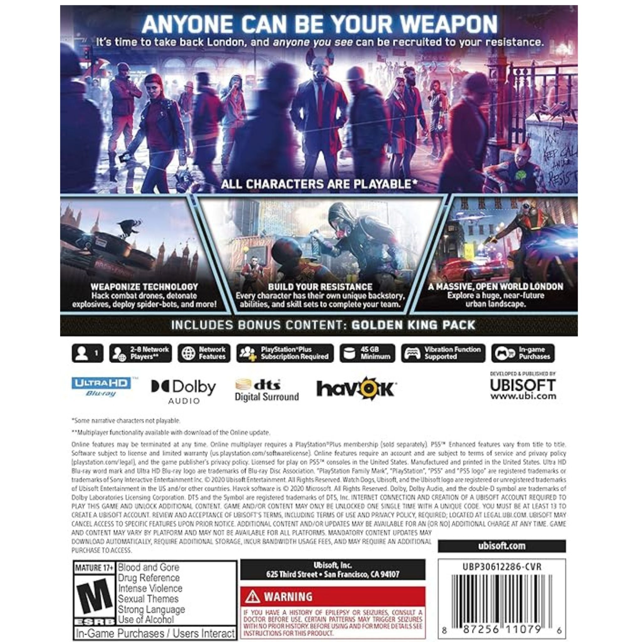 Ubisoft Watch Dogs Legion - PlayStation 5 (PS5)