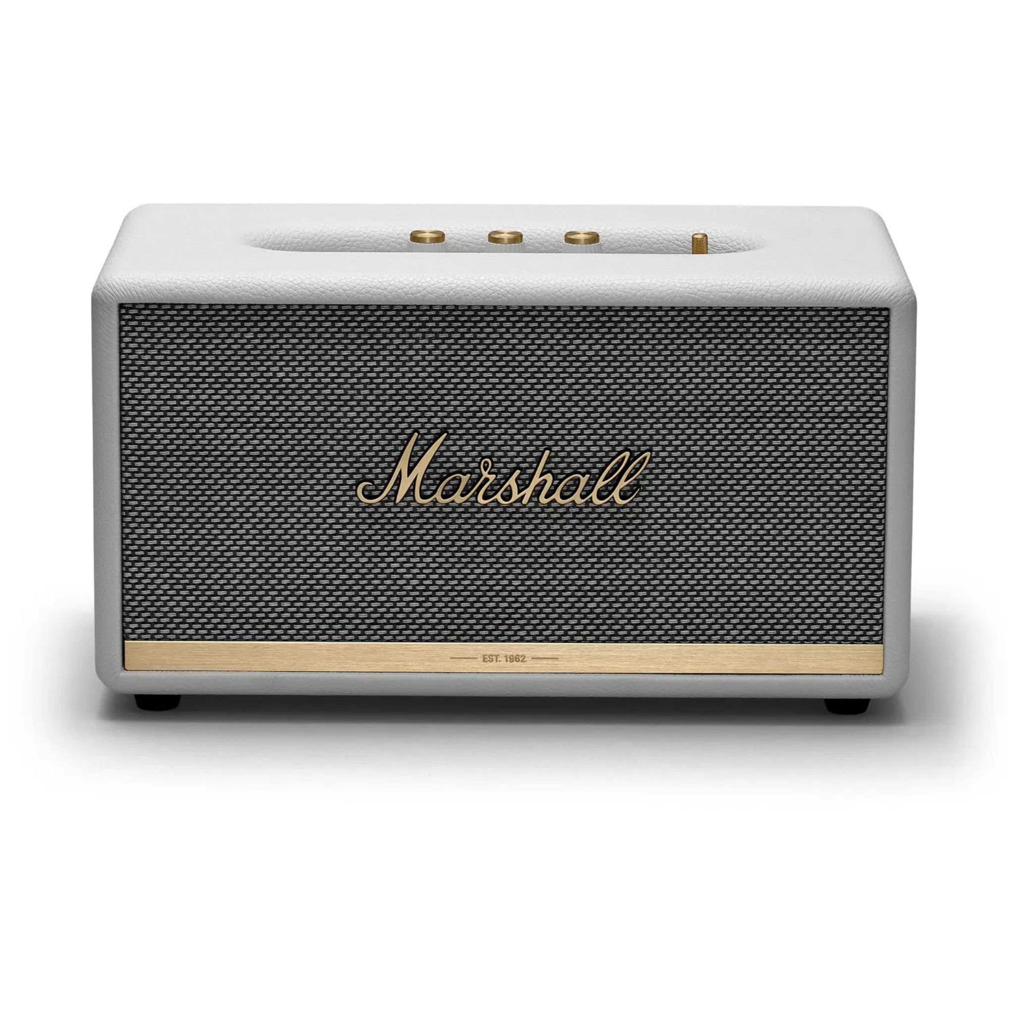 Marshall Stanmore II Bluetooth Speaker - 5.0 Bluetooth and aptX Technology With 30ft Wireless Bluetooth Speakers Range 80W - White