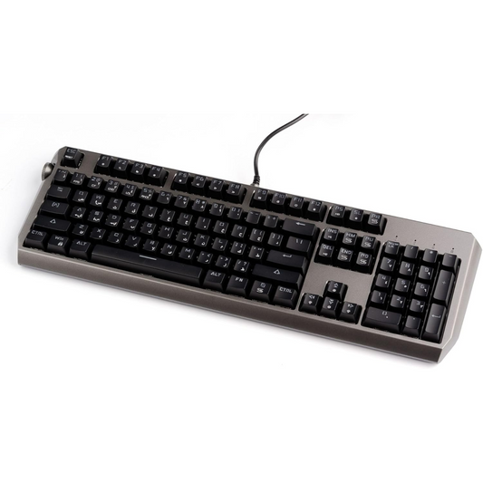 Porodo Gaming Wired Mechanical Gaming Keyboard with Gateron Pro Switch (Red) - Black