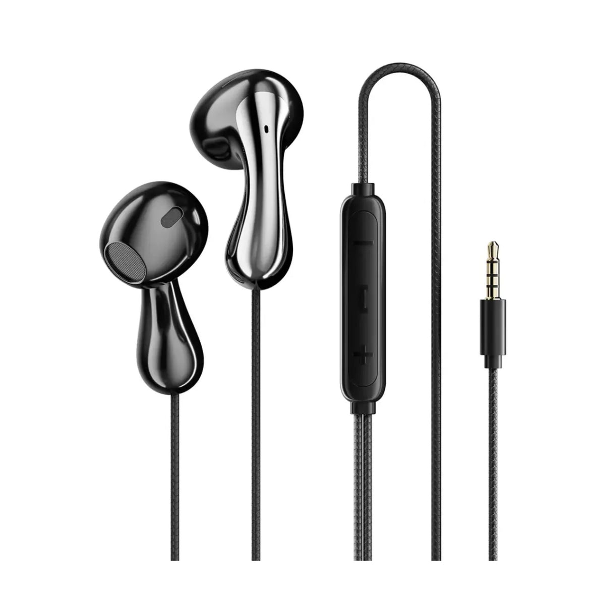 porodo Porodo Soundtec Stereo Bass 3.5mm Wired Earphones - Black