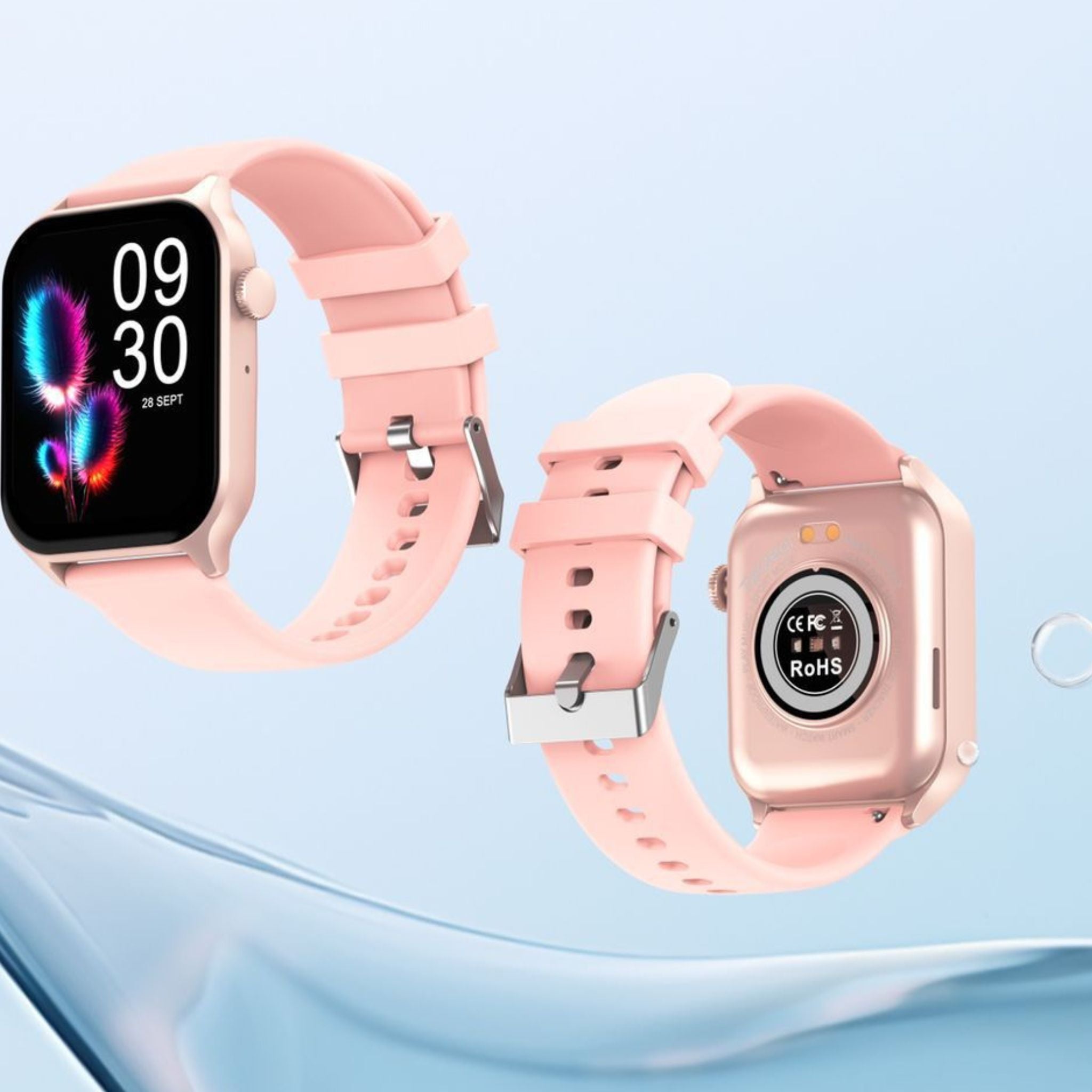 Telzeal WP01 Smart Watches with Waterproof- Black