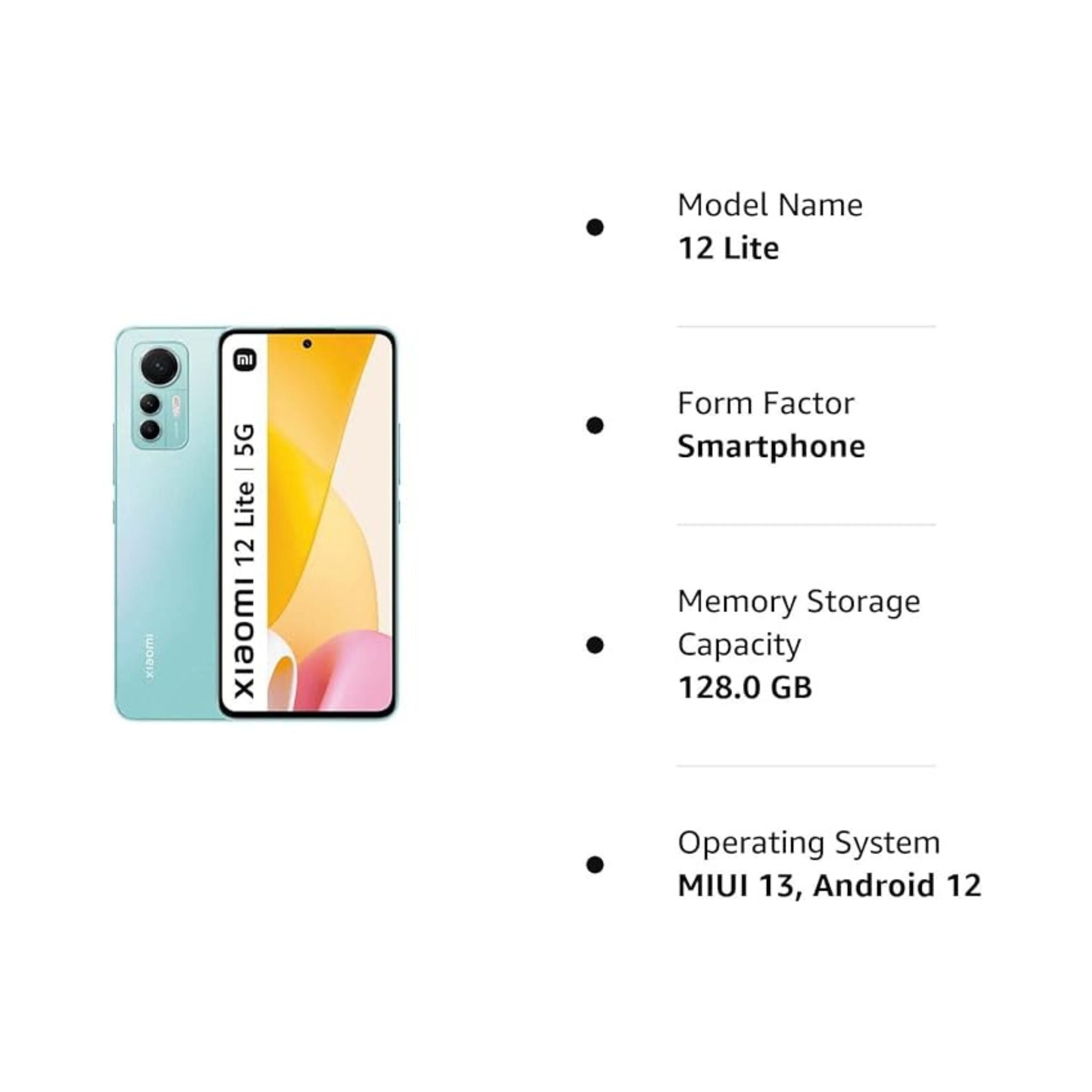 Xiaomi 12 Lite 5G Dual Sim (6GB RAM+128GB ROM)-Global Version-Green