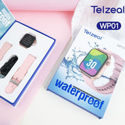Telzeal WP01 Smart Watches with Waterproof- Black