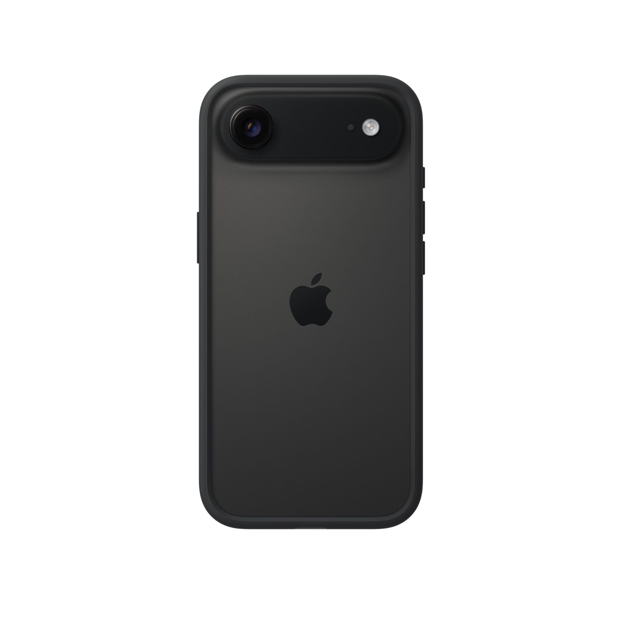 Black phone case with Apple logo on a white background