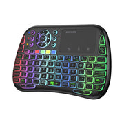 Porodo Gaming Remote Keyboard & Mouse with Programmable Buttons, Gesture Recognition, 10m Operational Range, 84 Keys, 5.2 Bluetooth, 300mAh Battery - Black