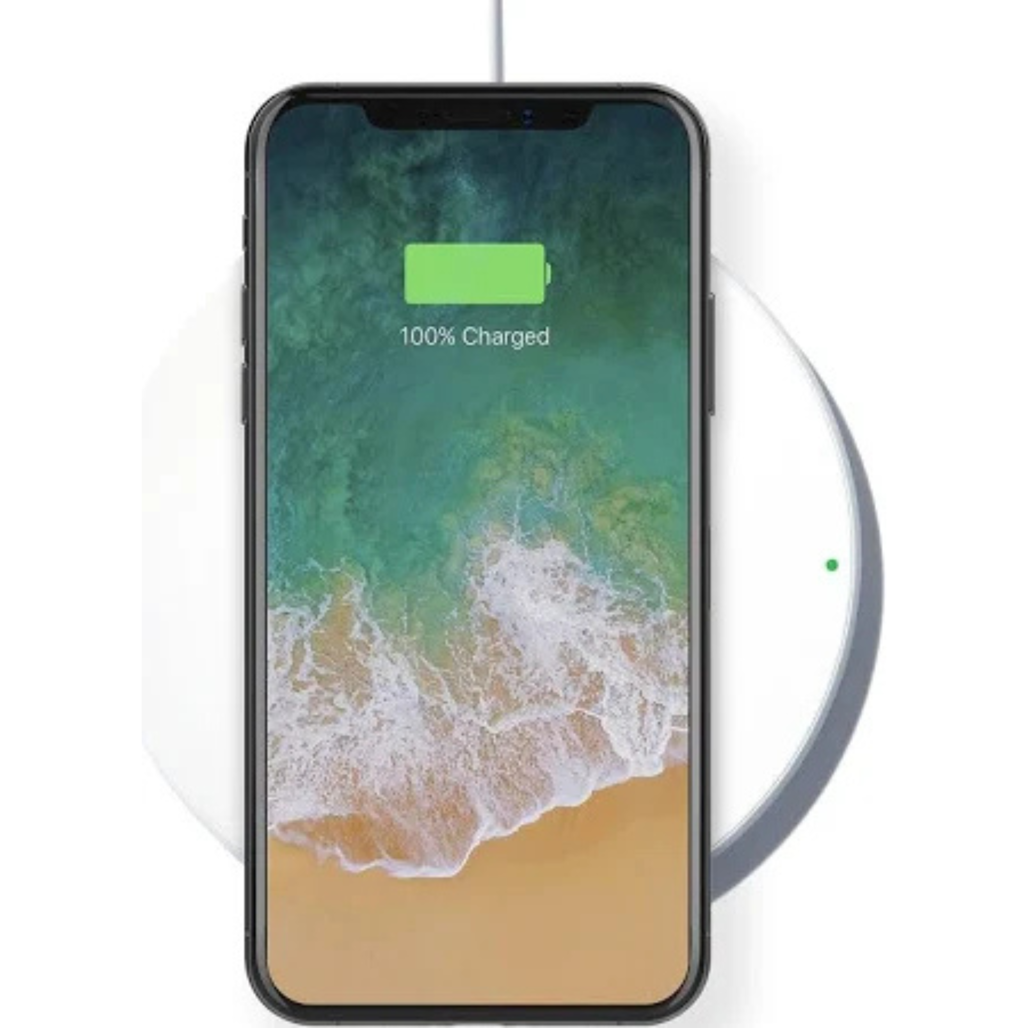 Belkin wireless charging pad (7.5W FASTER WIRELESS CHARGING FOR IPHONE X, 8 PLUS & 8) - White