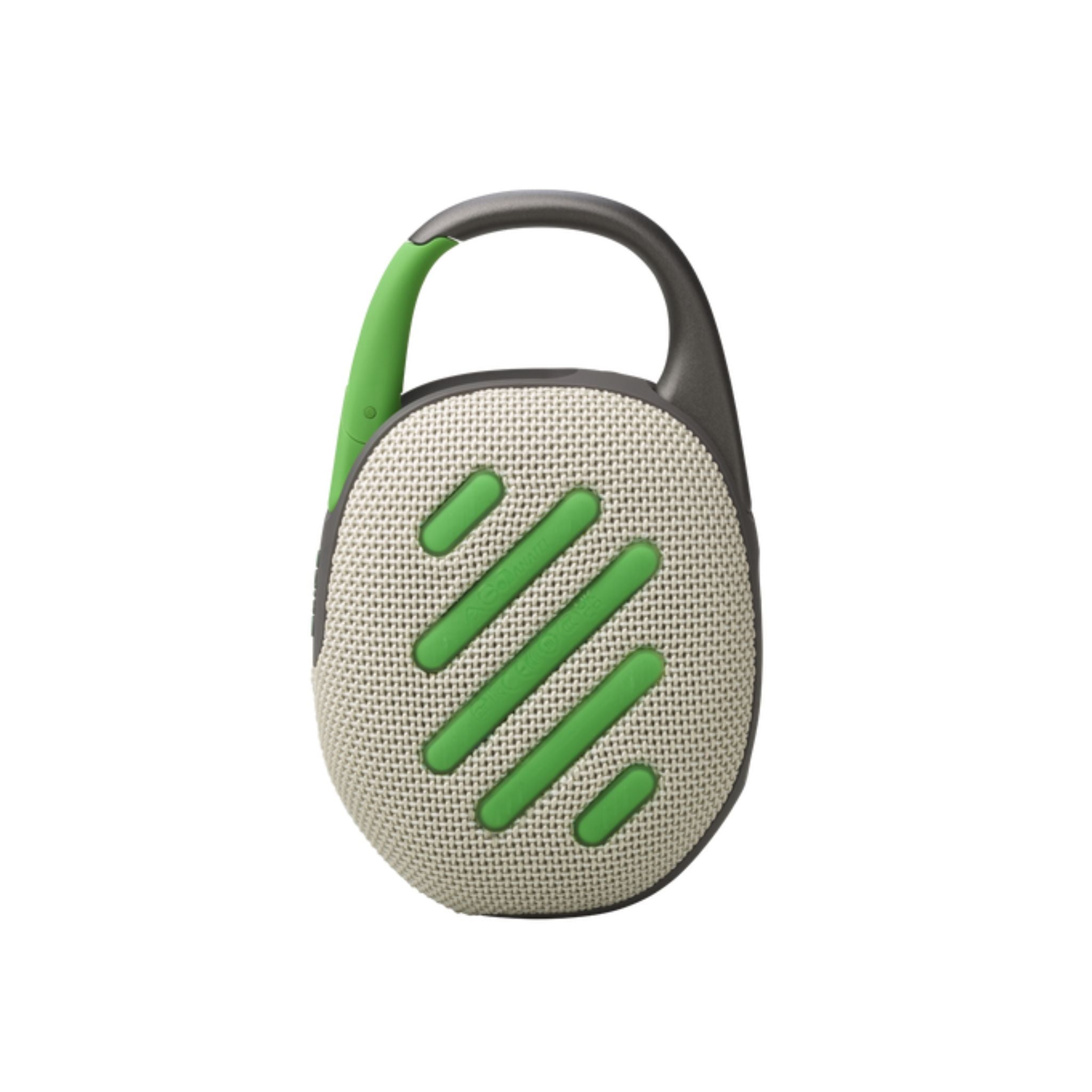 JBL Clip 5 - Ultra-Portable, Waterproof & Dustproof Bluetooth Speaker, Big Pro Sound with Punchy bass, Integrated Carabiner, Up to 12 Hours of Play, Made in Part with Recycled Materials - Sand