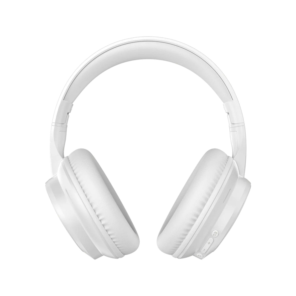 Porodo Soundtec Sonik Wired & Wireless Headphones, Bluetooth 6.0, 40mm Drivers, 25 Hours Playtime, 3 EQ Modes, Premium Leather Earpads, Over-Ear Design, USB-C, AUX Cable- White