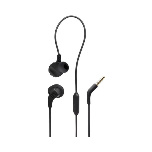 JBL Endurance Run 2 Waterproof Wired Sports In-Ear Headphones, Fliphook Desigh, Flexsoft Technology, IPX5 Sweatproof, Hands-Free Calls, Magnetic Buds - Black