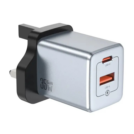 Green Lion GaNPremium UK Plug PD 35W - Gray