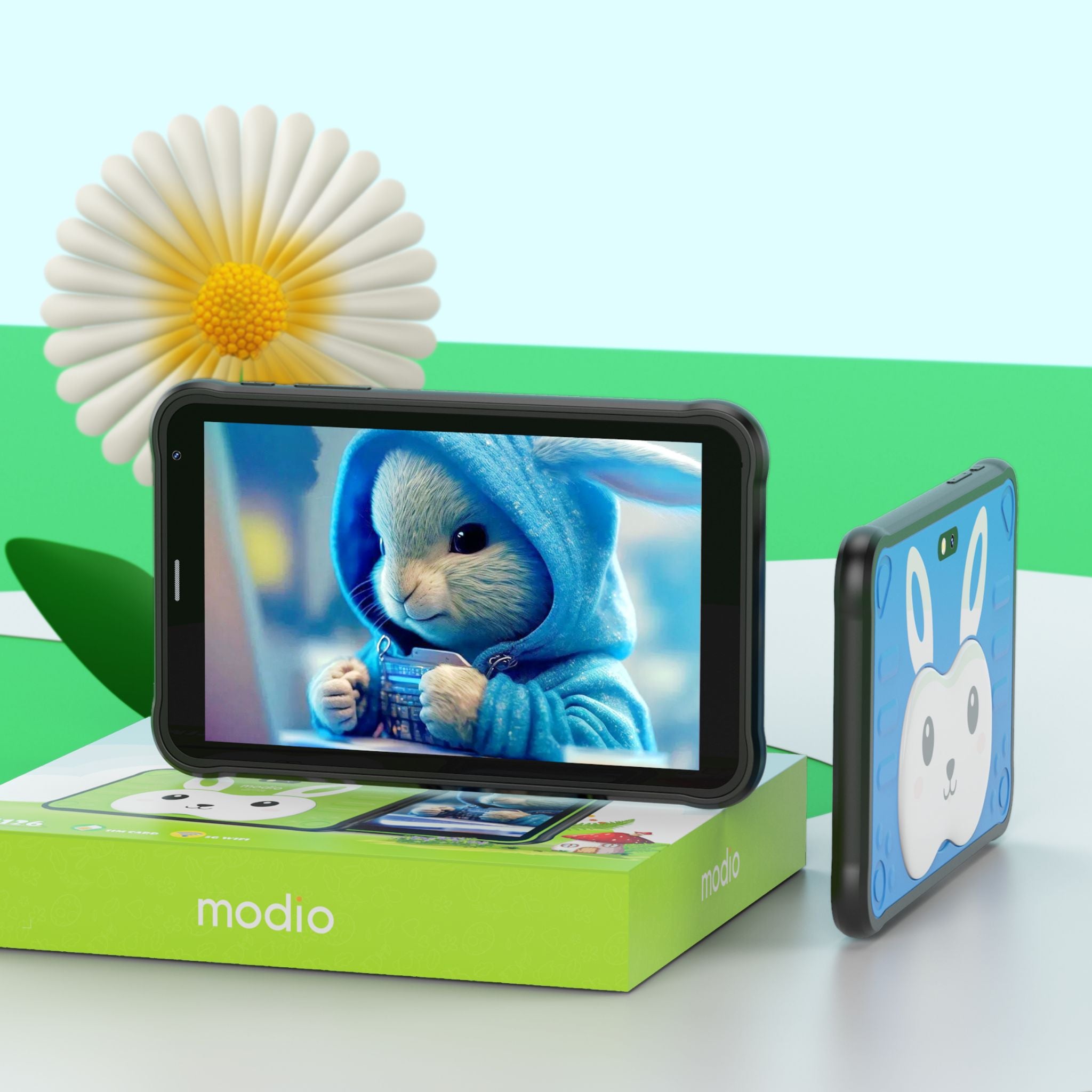Modio M126 5G (6GB+256 GB) 8Inch Dual Camera Android Tablet- Black