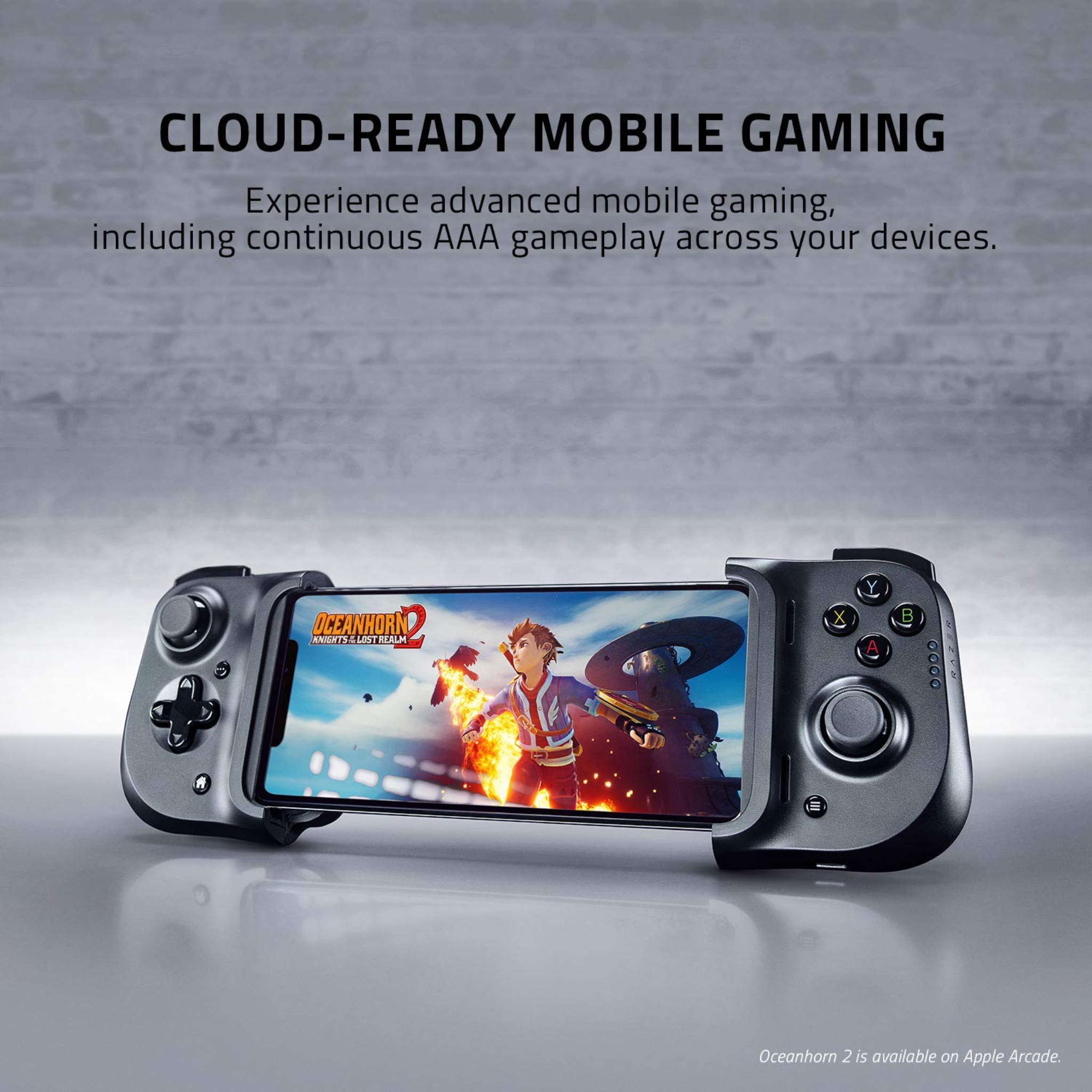 Razer Kishi - For IPHONE: Universal Gaming Controller with LIGHTNING PORT, Ergonomic Design - RZ06-03360100-R3M1 - Black