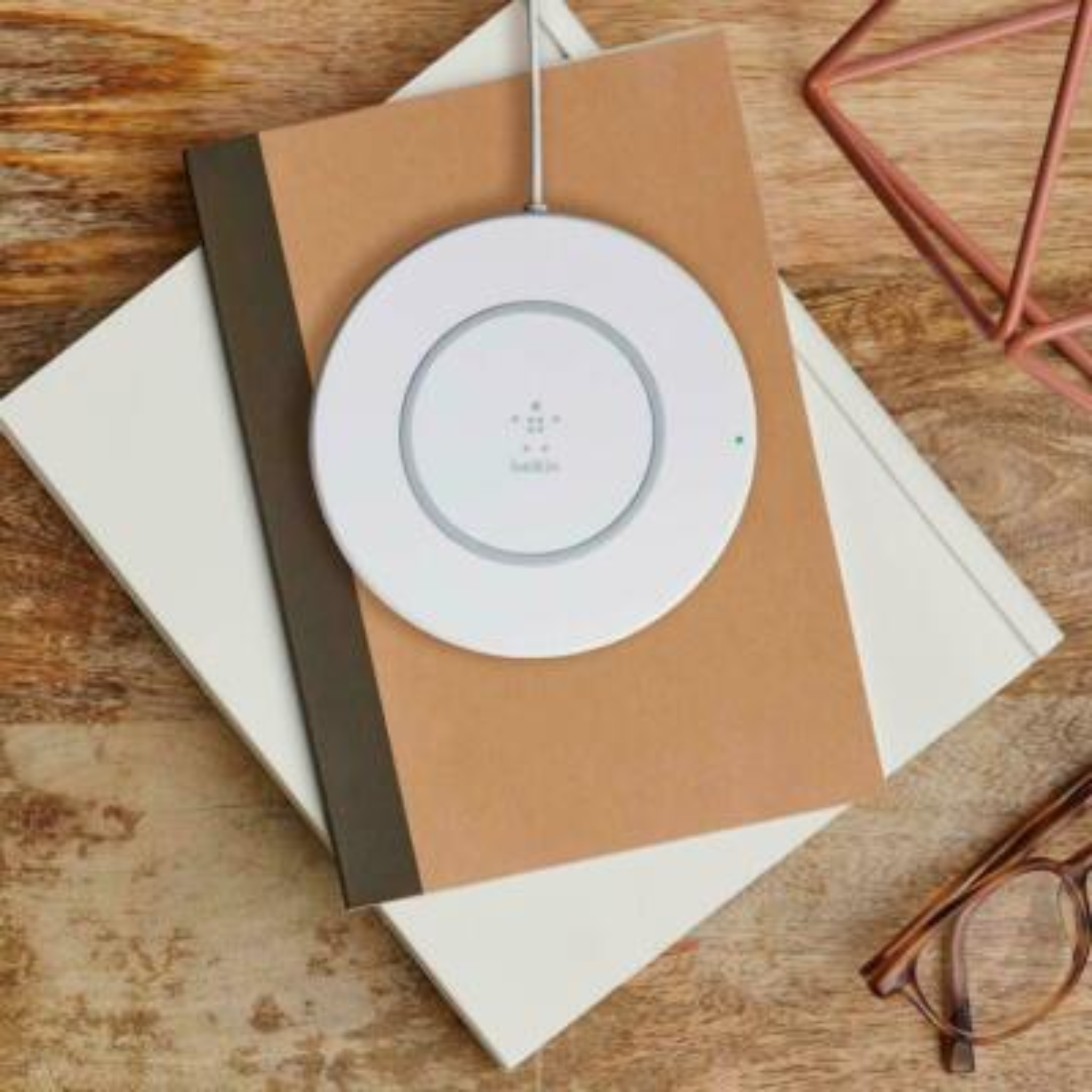 Belkin wireless charging pad (7.5W FASTER WIRELESS CHARGING FOR IPHONE X, 8 PLUS & 8) - White