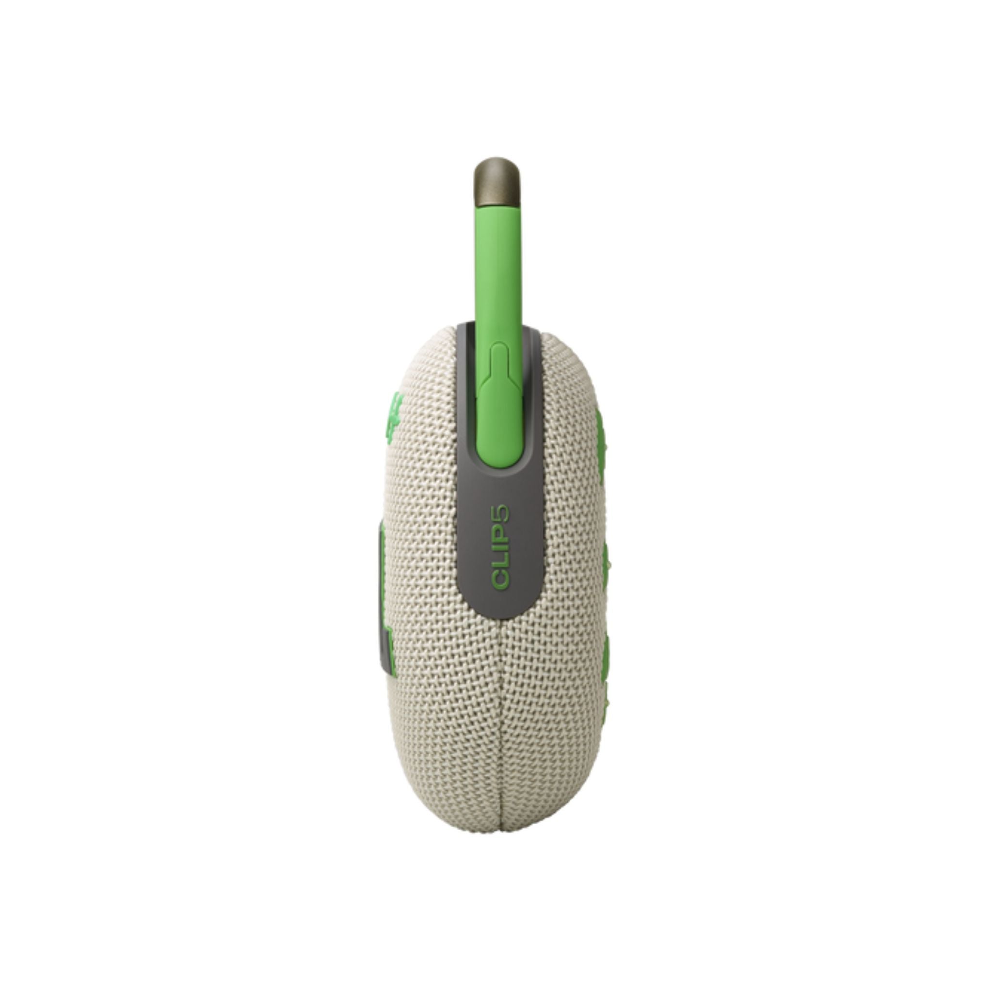 JBL Clip 5 - Ultra-Portable, Waterproof & Dustproof Bluetooth Speaker, Big Pro Sound with Punchy bass, Integrated Carabiner, Up to 12 Hours of Play, Made in Part with Recycled Materials - Sand