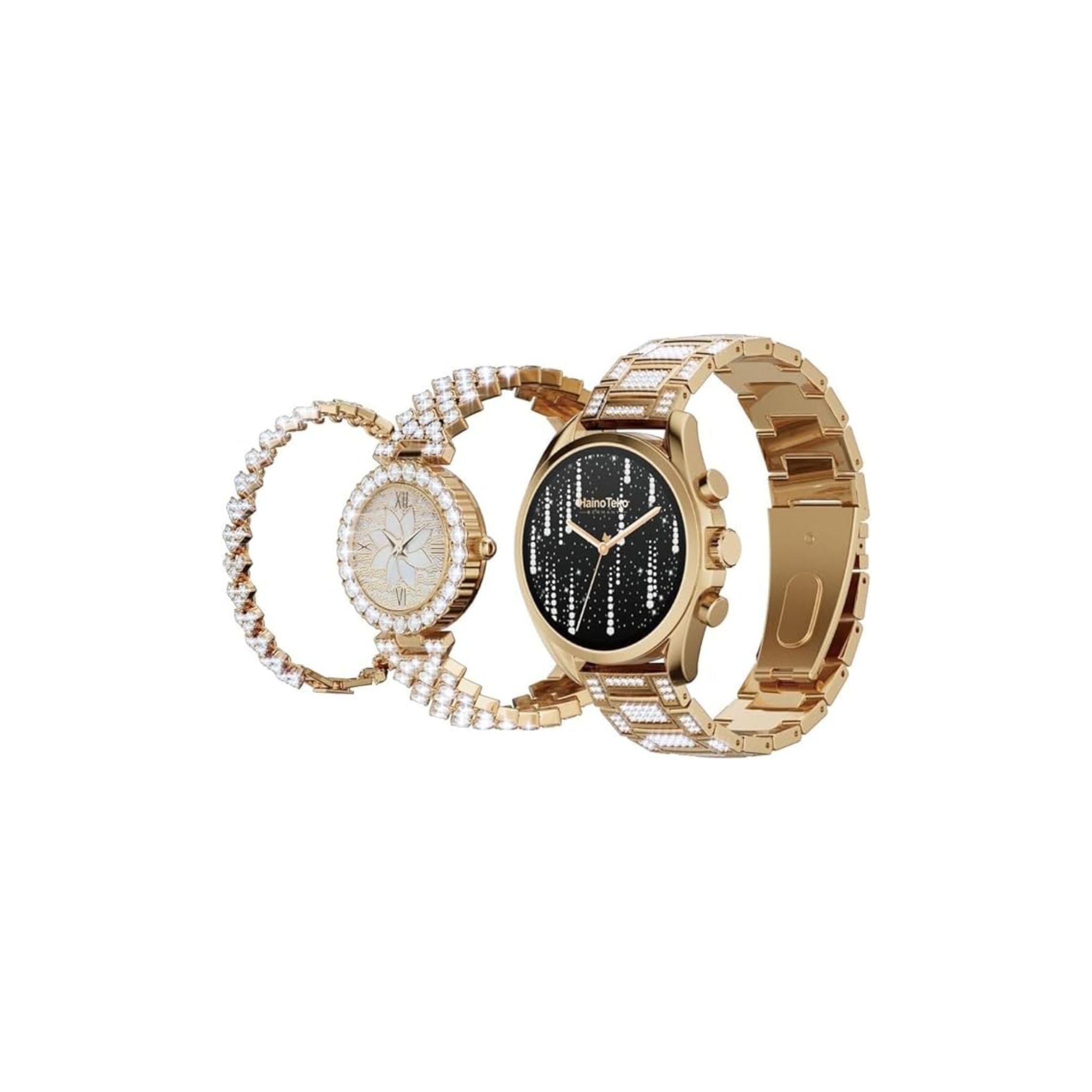 Haino Teko Germany RW-17 Bluetooth Calling HD Smartwatch_COMBO_Gold