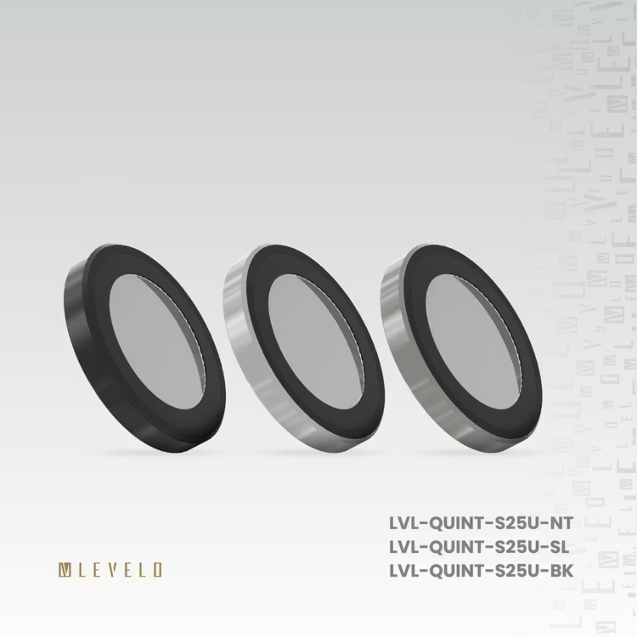 Levelo Lucent Quint AR Camera Lens for Samsung S25 Ultra, 9H Hardness, Anti-Fingerprint, Double Sided Anti Reflection, Water & Dust Resistance, Double Layer Lens Glass - Natural Titanium