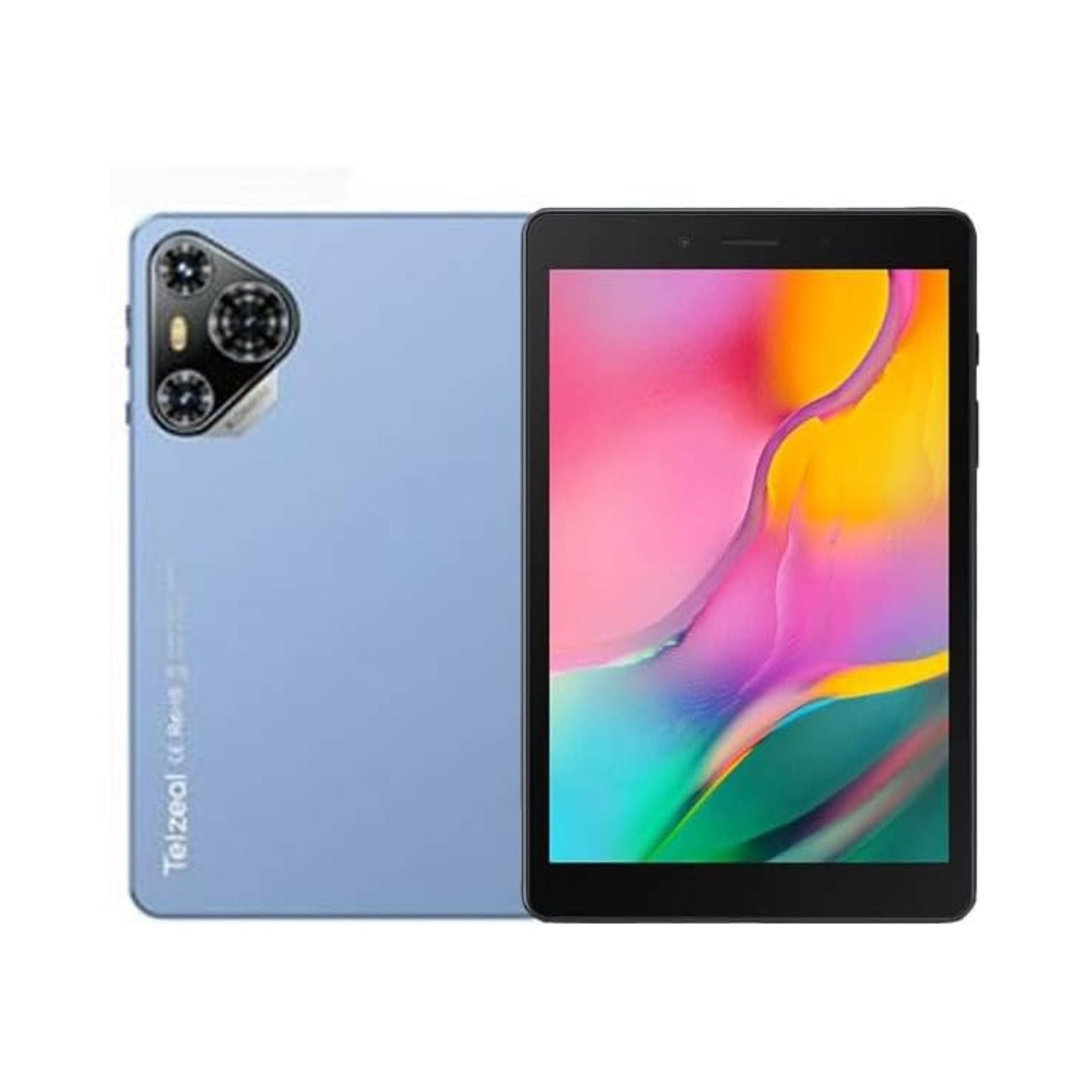 Telzeal P800 Tablet 8 Inch Android 12 Tablet with Dual SIM 6GB RAM 256GB ROM 5G WiFi 5000mAh Battery and Wireless Keyboard -Blue