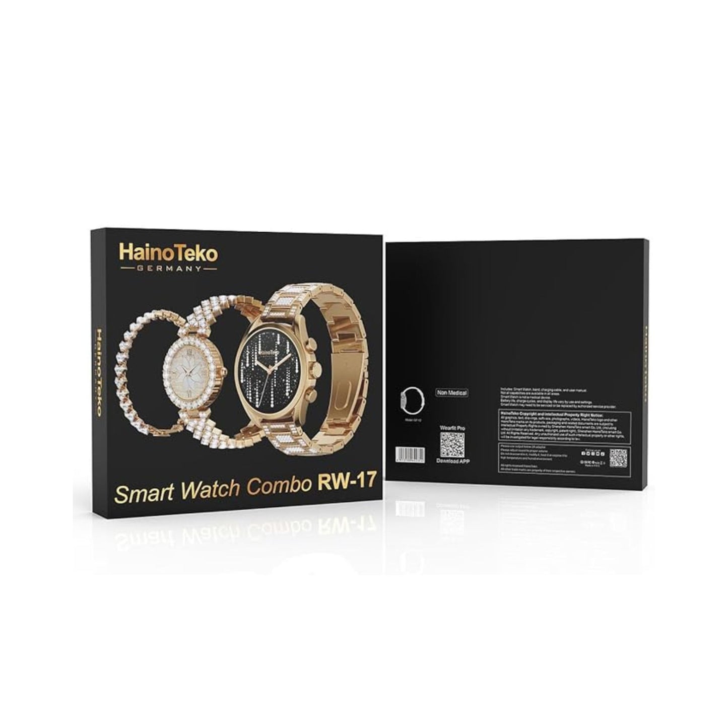 Haino Teko Germany RW-17 Bluetooth Calling HD Smartwatch_COMBO_Gold