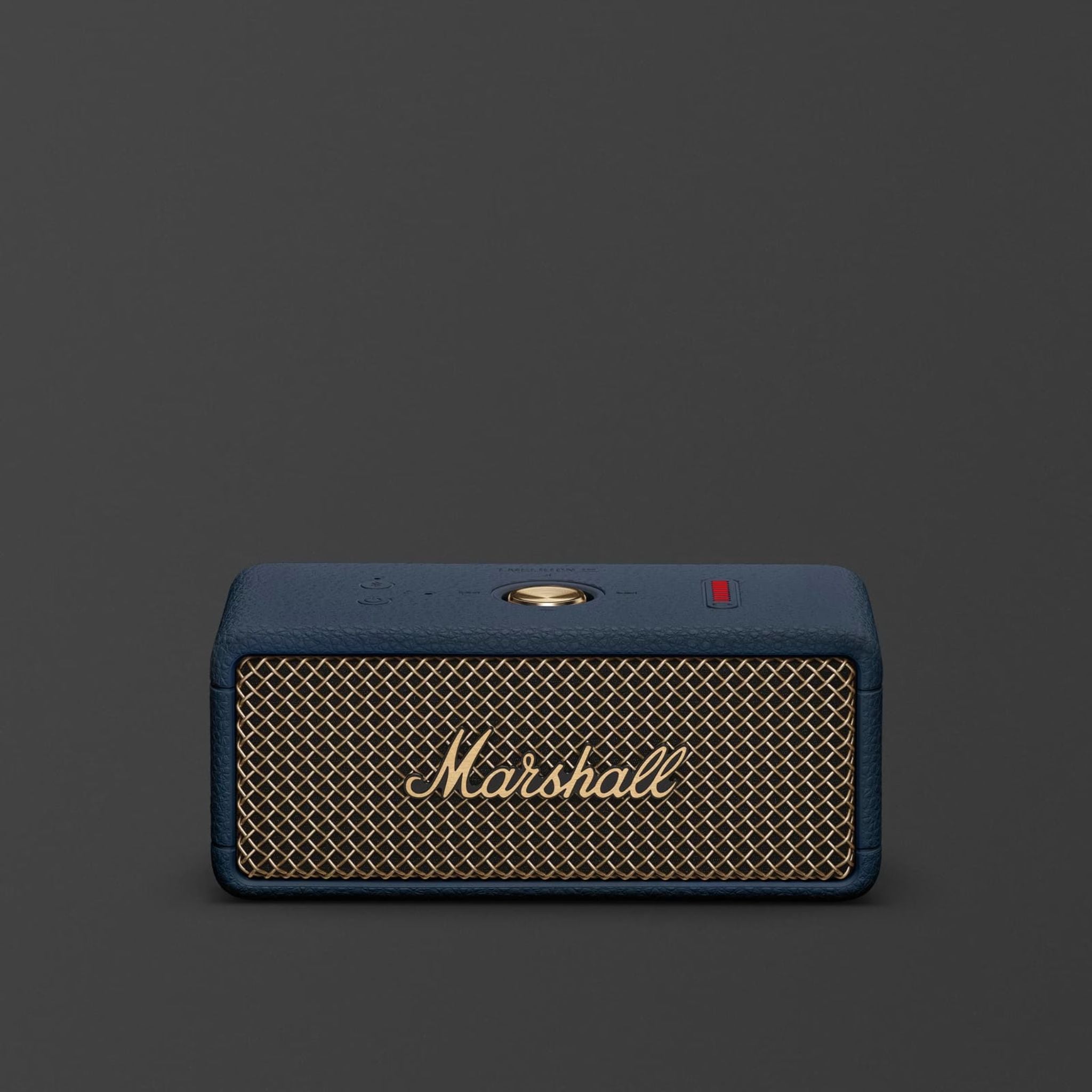 Marshall Emberton III Compact Portable Wireless Speaker with More than 32 Hours of Playtime, IP67 Water Resistance Level, Bluetooth Version 5.3, Built-in Microphone - Midnight Blue