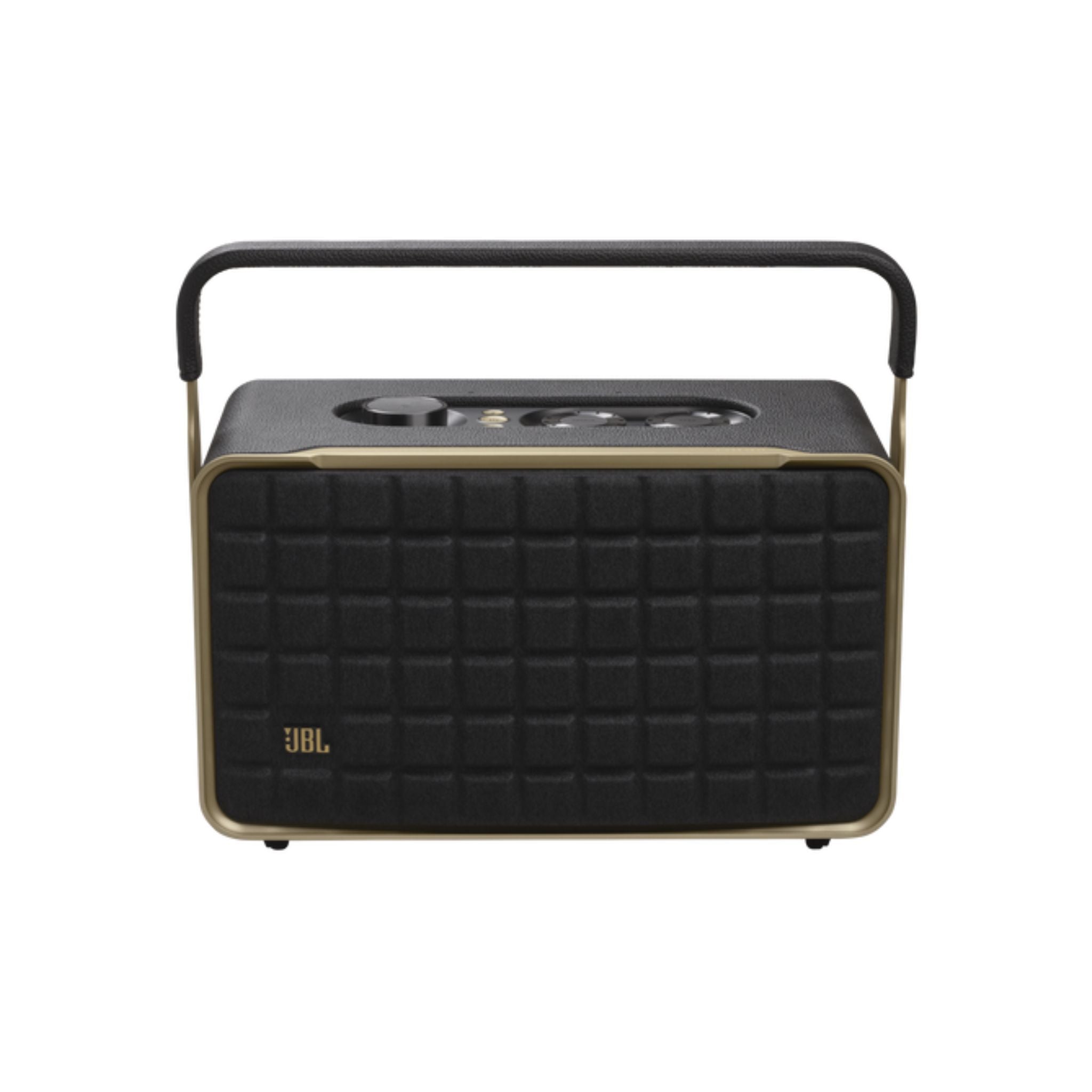 JBL Authentics 300 - Portable Retro-Style Smart Bluetooth Speaker with Powerful Sound, Wi-Fi, and Built-in Battery-Black