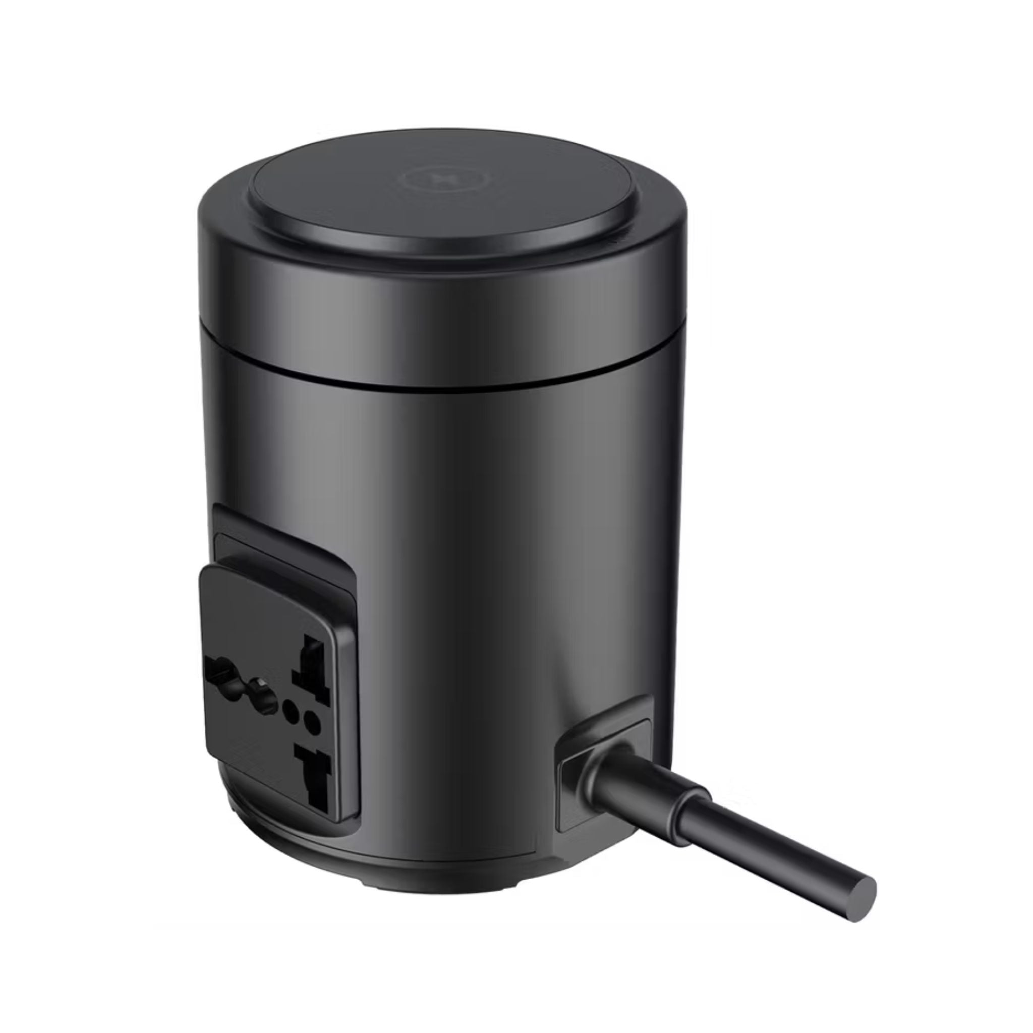 Powerology Magsafe Power Hub with UK Plug, PD 65W, USB-A QC 3.0, Built-in Safeguards, 15W Wireless Charging, 2200W Rated Power - Black