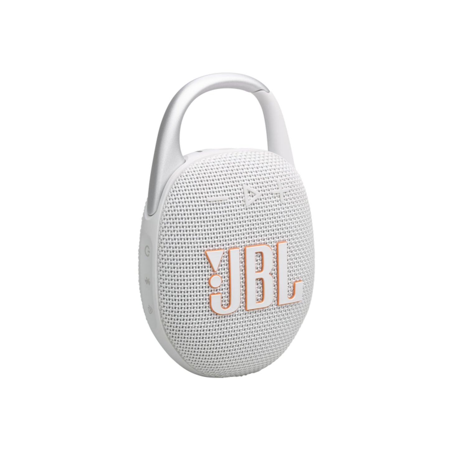 JBL Clip 5 Portable Wireless Speaker, Bluetooth 5.3, 3 Hours Charging Time, 15 Hours Battery Life, Splash Proof, Water Proof & Dust Proof, Rechargeable Battery - White