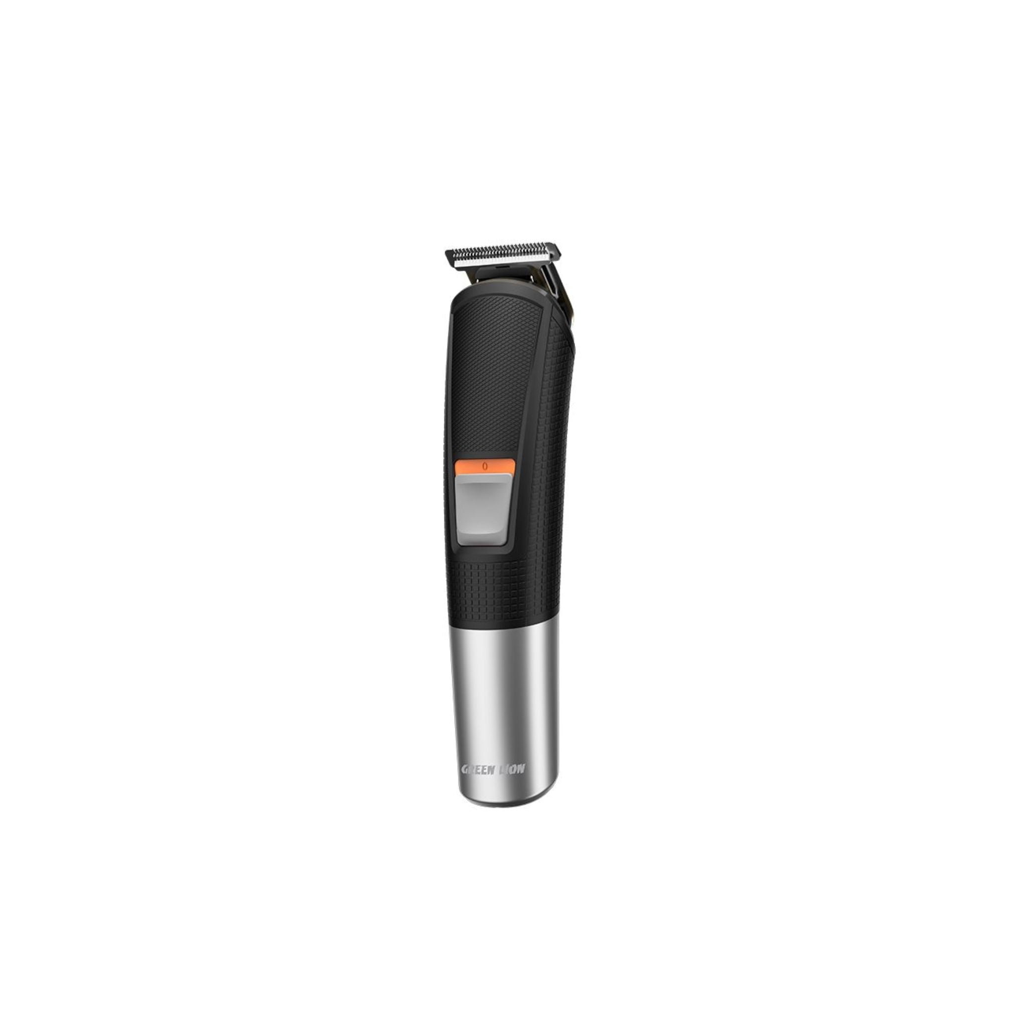 Green Lion Men's Grooming Set with Up to 90 Minutes Working Time, 6300RPM Motor Speed, 600mAh Battery Capacity, Stainless Steel Blade, LED Display - Black
