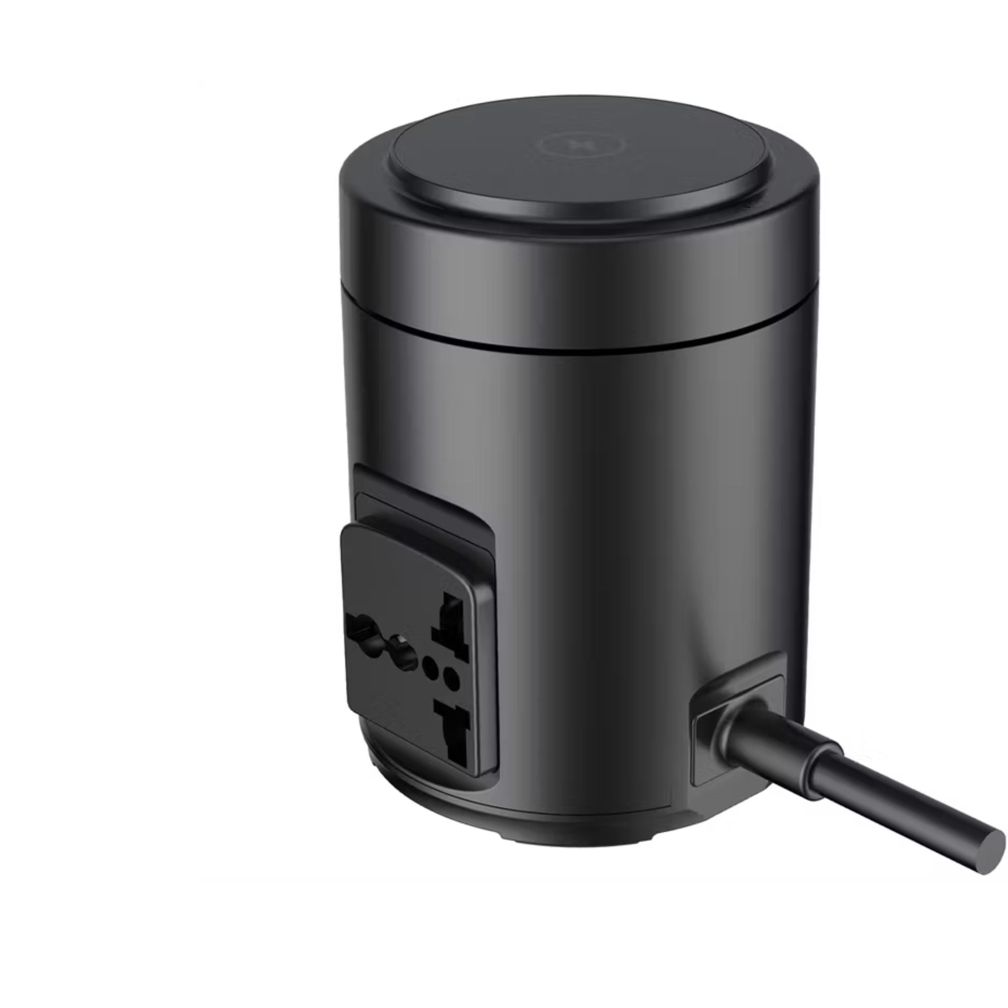Powerology Magsafe Power Hub with UK Plug, PD 65W, USB-A QC 3.0, Built-in Safeguards, 15W Wireless Charging, 2200W Rated Power - Black