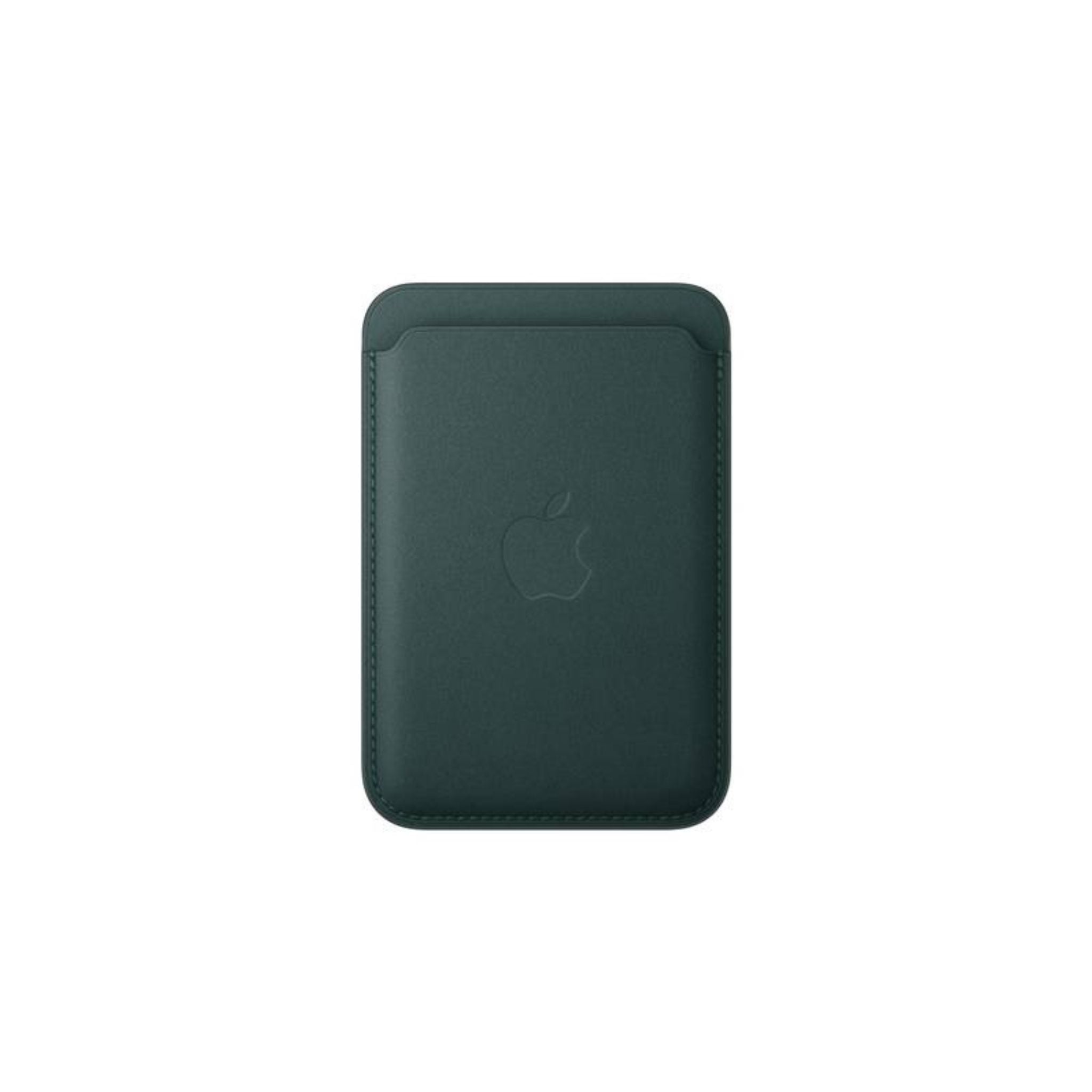 Dark green Apple iPhone FineWoven Wallet with MagSafe.