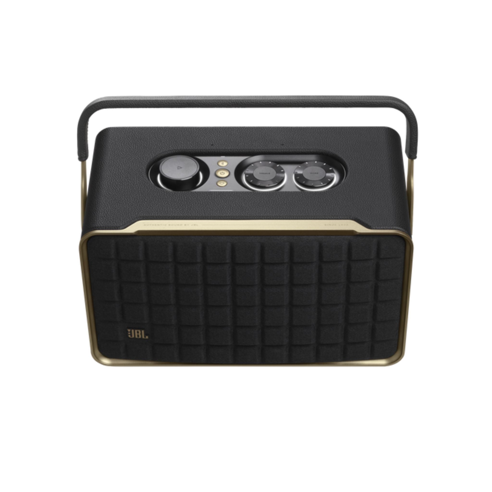 JBL Authentics 300 - Portable Retro-Style Smart Bluetooth Speaker with Powerful Sound, Wi-Fi, and Built-in Battery-Black