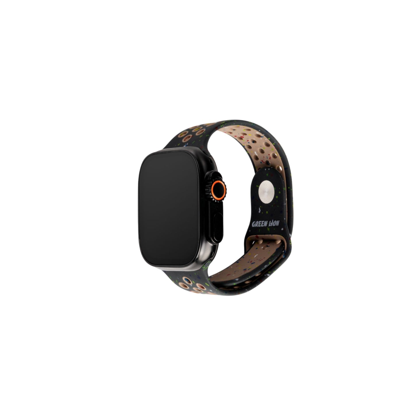 Green Lion Ultra Active Smart Watch (Midnight Sky Nike Sport+ Nylon) with 10 days standby, Bluetooth 5.0 and Double Tap Function_Black