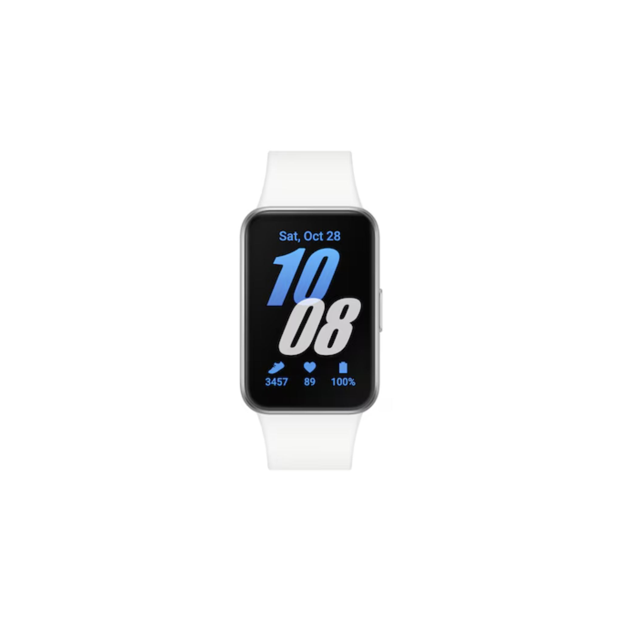 Samsung Galaxy Fit 3 Smartwatch Amoled Display, Accelerometer, Barometer, Gyro Sensor, Optical Heart Rate Sensor, Light Sensor- Silver