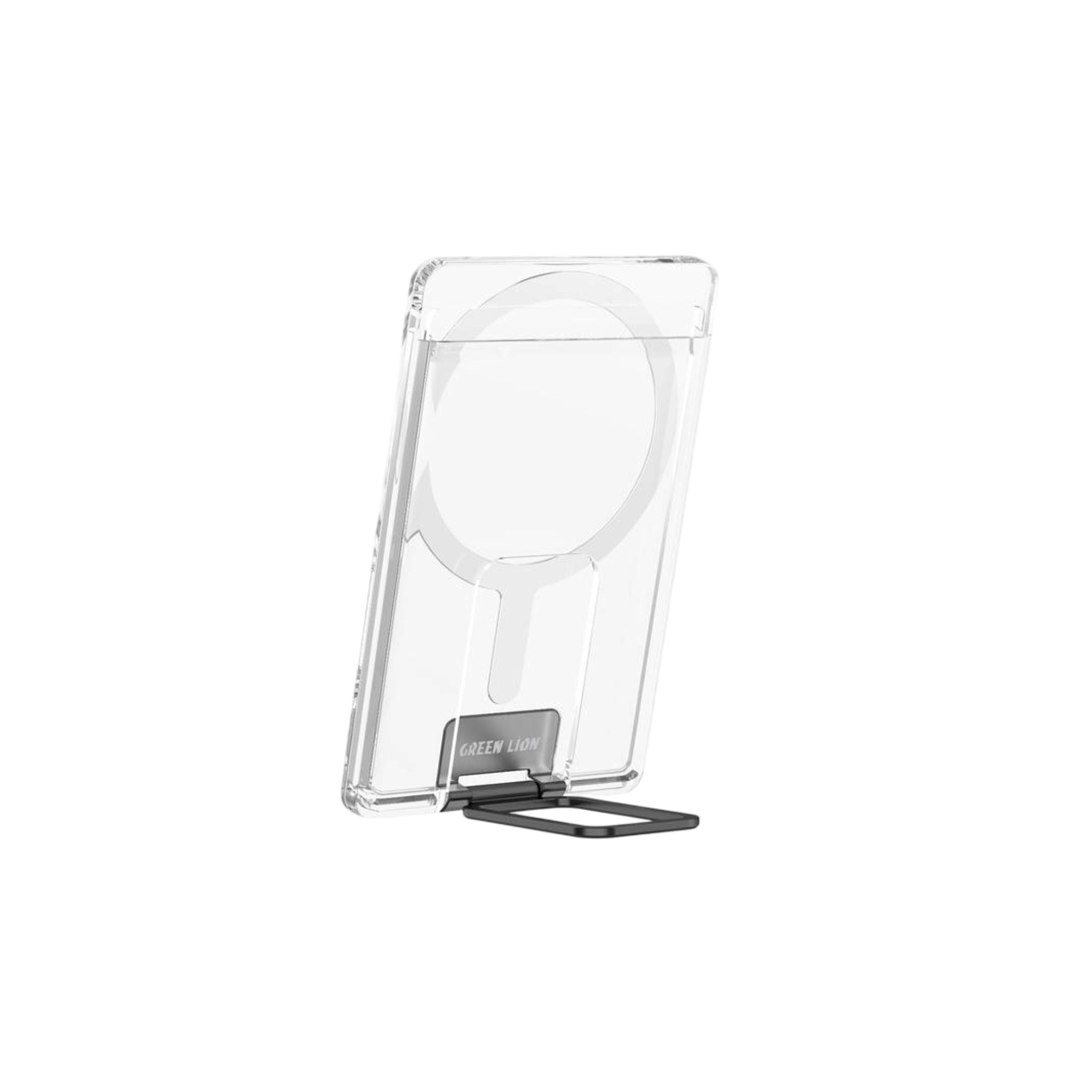 MagCard Wallet Holder with PC and Metal Material, Holds two Cards, Lightweight Design - Black