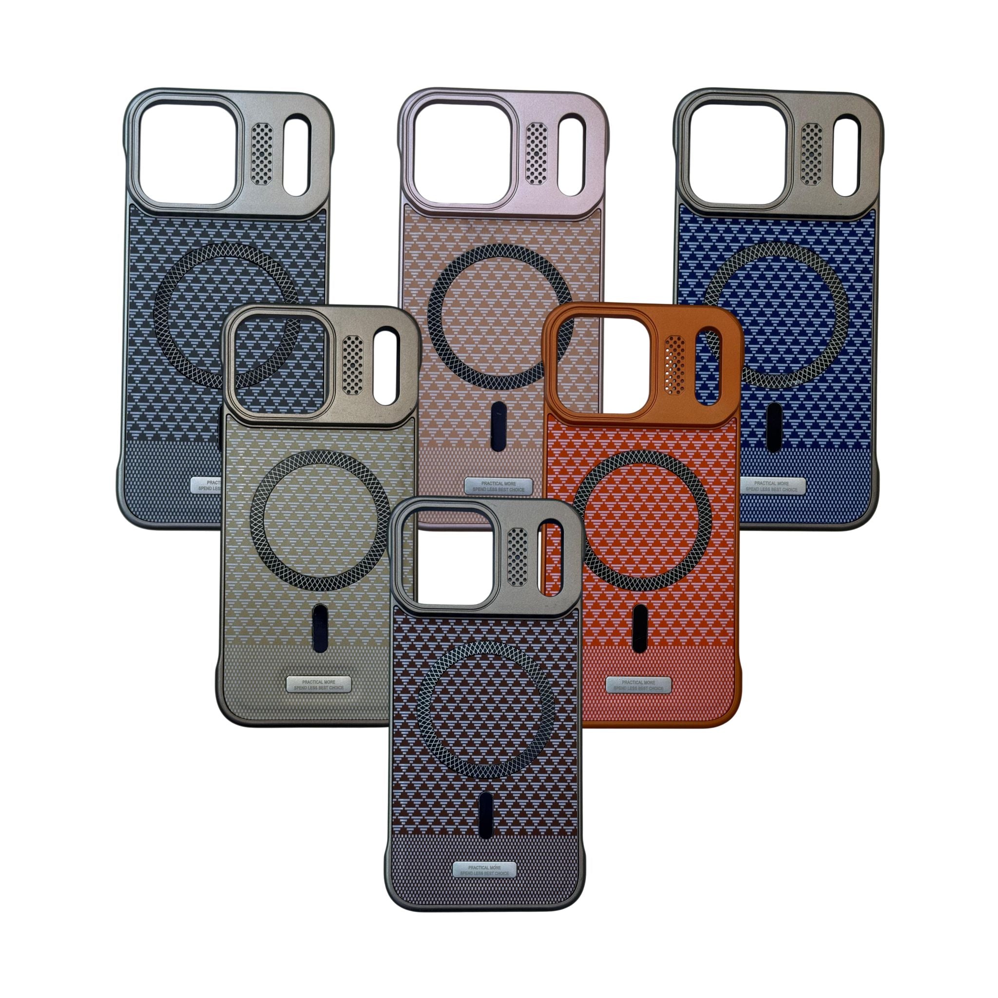 Compatible Phone Case Plastic Metal-Look MagSafe for iPhone 17 Pro Max