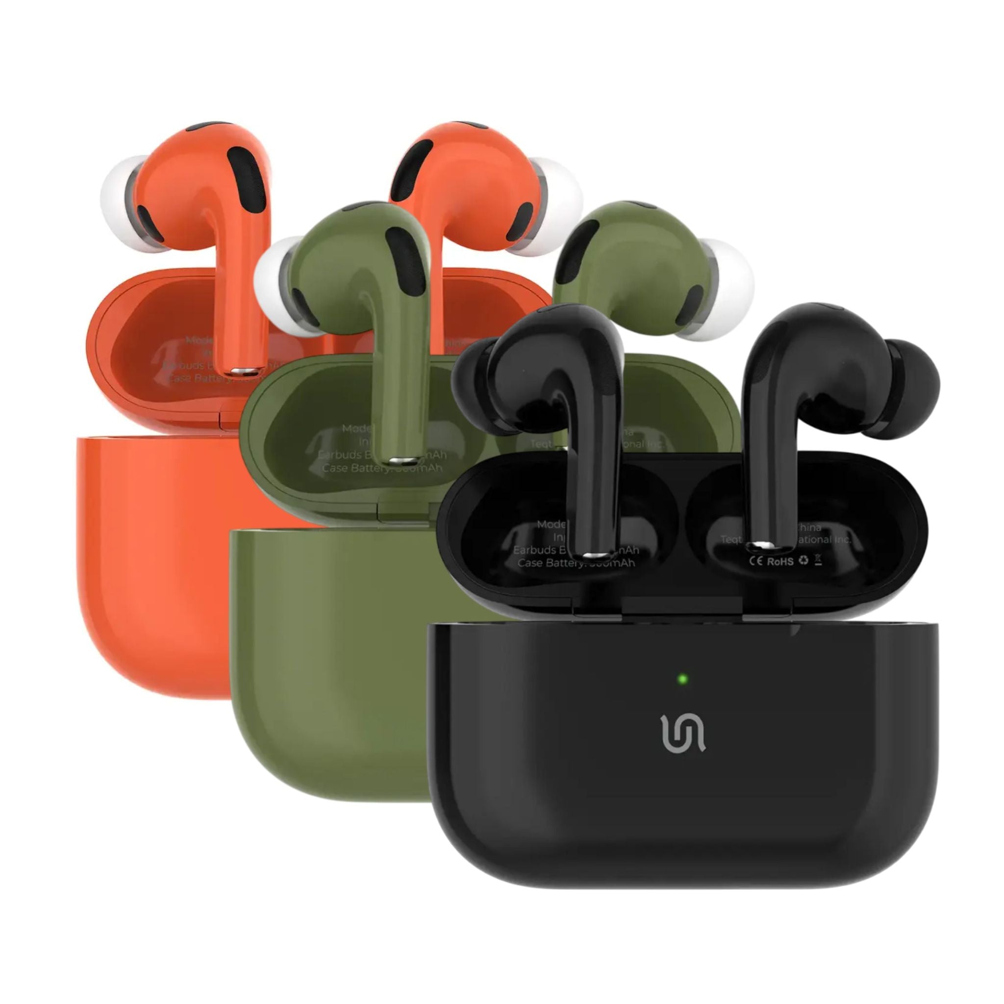 Porodo Soundtec ANC Earbuds Pro III True Wireless Bluetooth 5.4, Active Noise Cancellation 25dB, IPX4 Water Resistant, USB-C & Wireless Charging, 25m Range, 20H Total Playtime