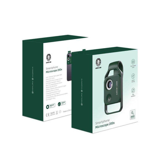 Green Lion  Smartphone Microscope 200x - Green