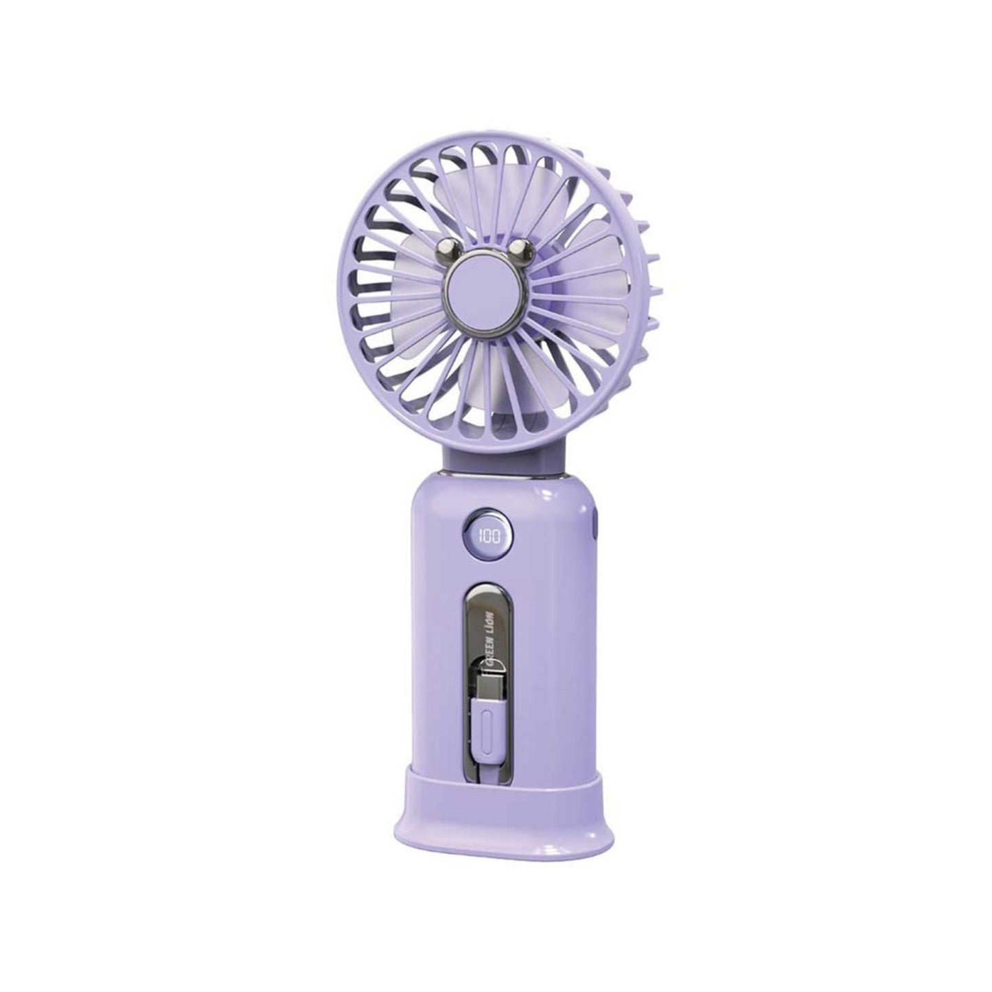Green Lion WindMate Portable Power Bank & Fan 10K mAh-Purple