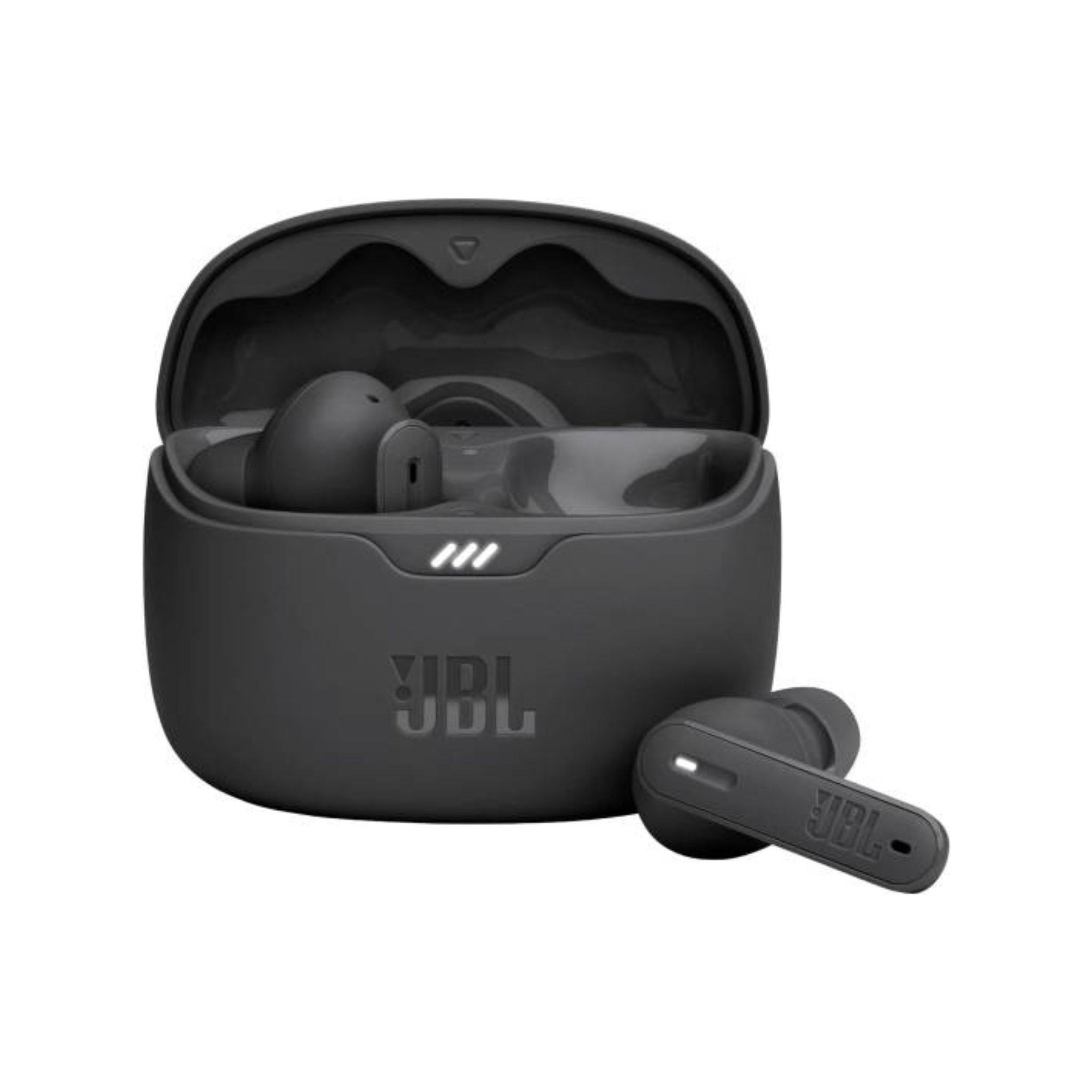 JBL Tune Beam True Wireless Noise Cancelling Earbuds, Pure Bass Sound, Bluetooth 5.3, Smart Ambient, 4-Mics Technology, Voice Aware, 48H Battery, Water and Dust Resistant - Black