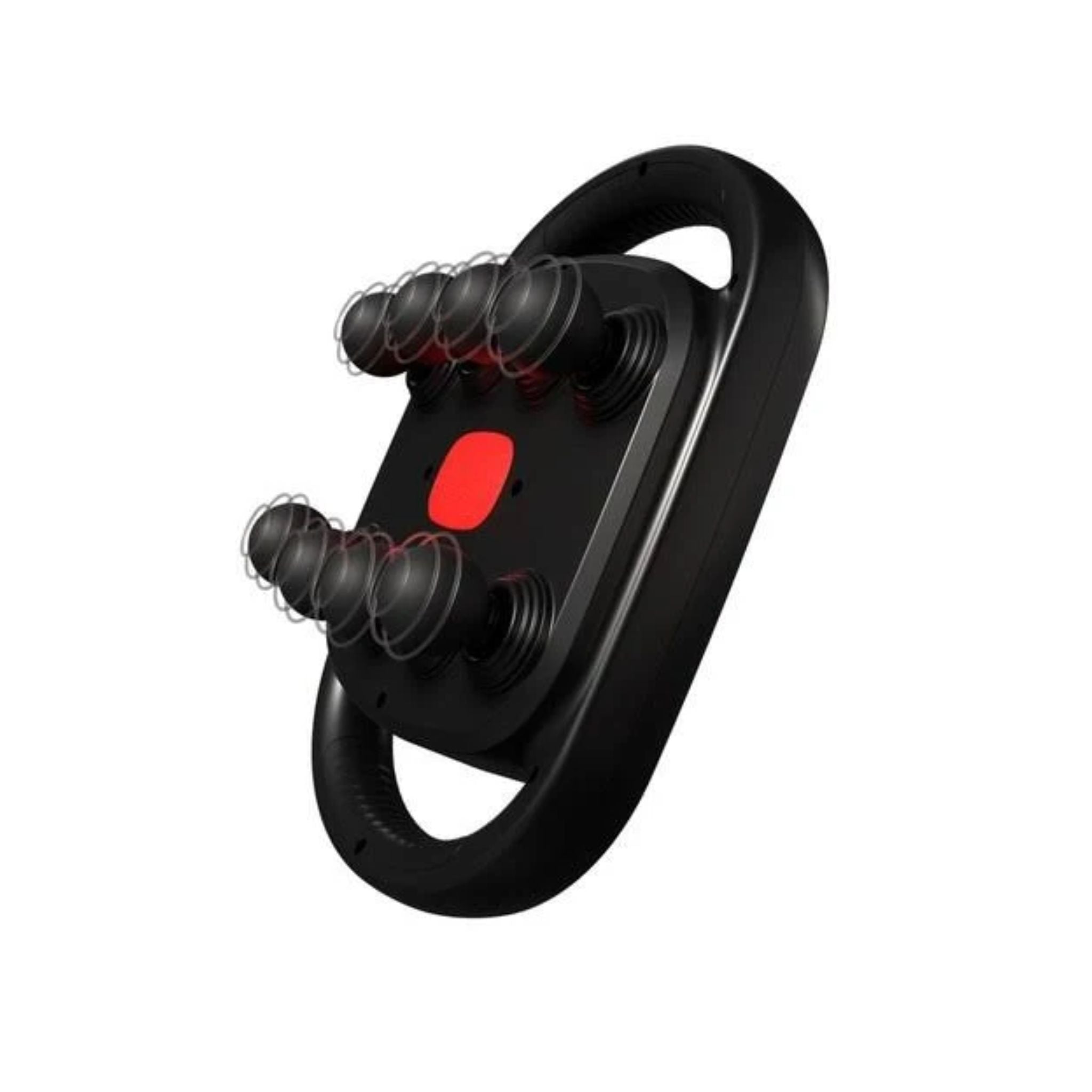 Porodo Power Pulse 8-Head Massage Gun, Rechargeable Deep Tissue Massager, Red Light Therapy, Pain Relief Massage, 9 Adjustable Intensity, in Neck, Back, Leg, Shoulder, Body, for Relaxation & Recovery