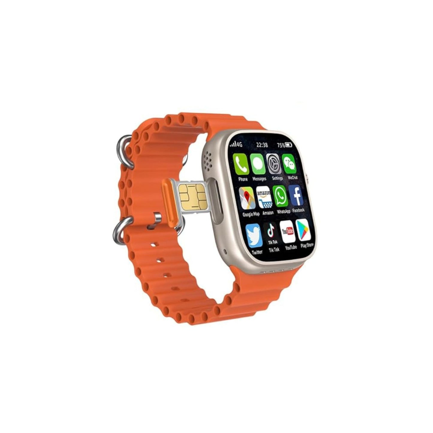 Modio 4G Ultra Max_3 Pair Strap Smartwatch_Gold