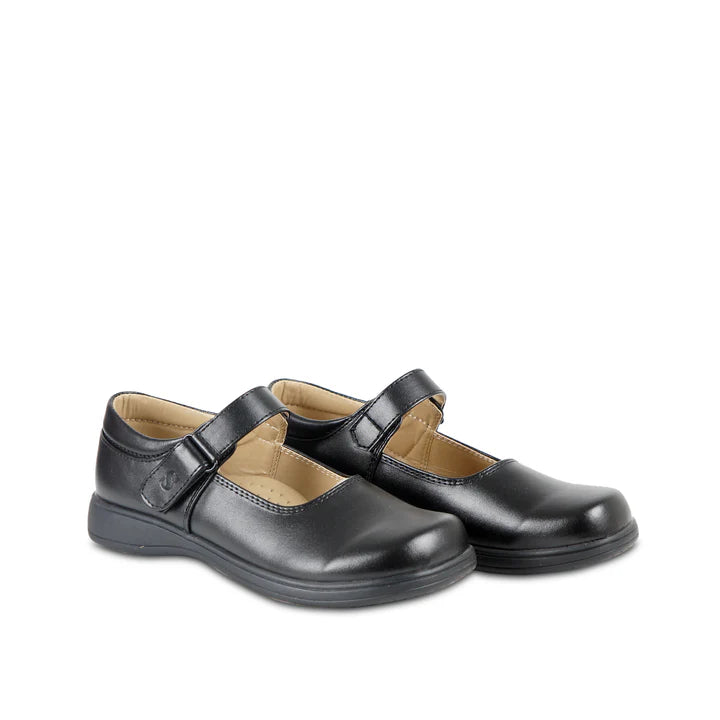 Symphony Girls School Shoes_Black
