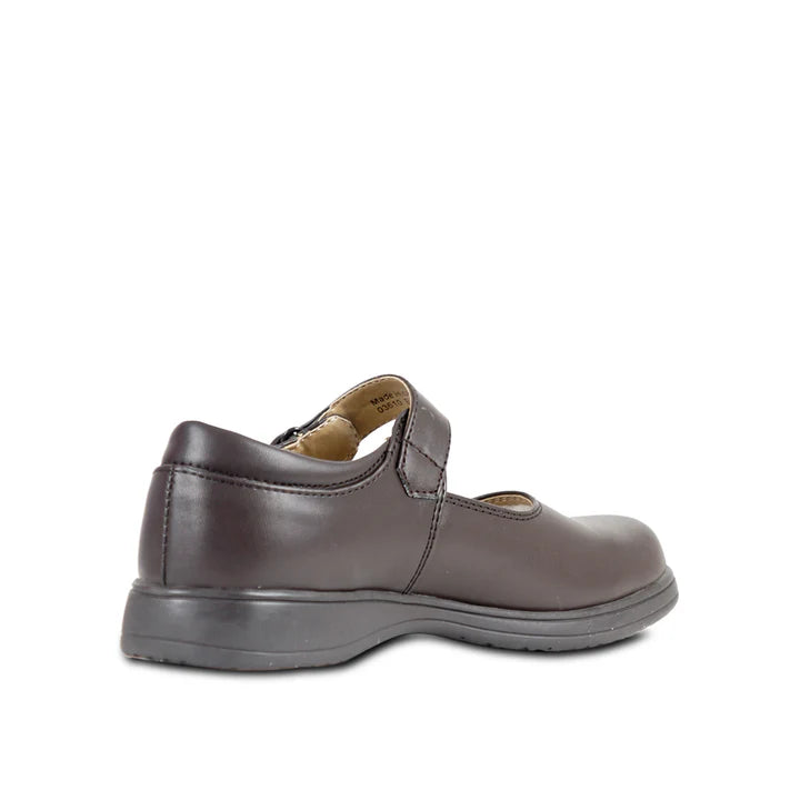 Symphony Girls School Shoes_Brown