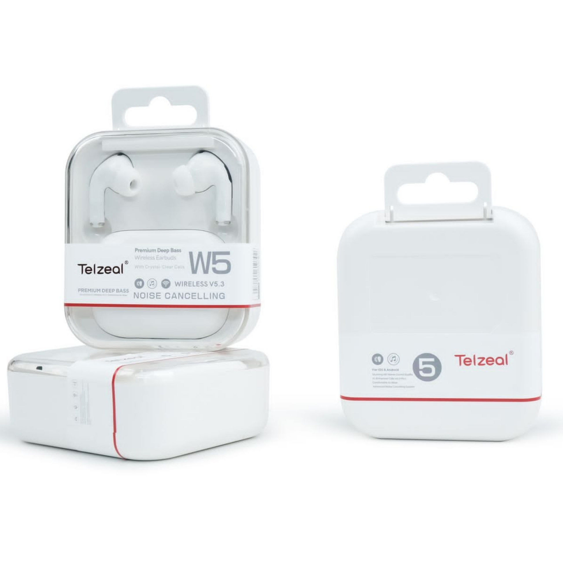 Telzeal W5 Premium deep bass intelligent noise cancelling